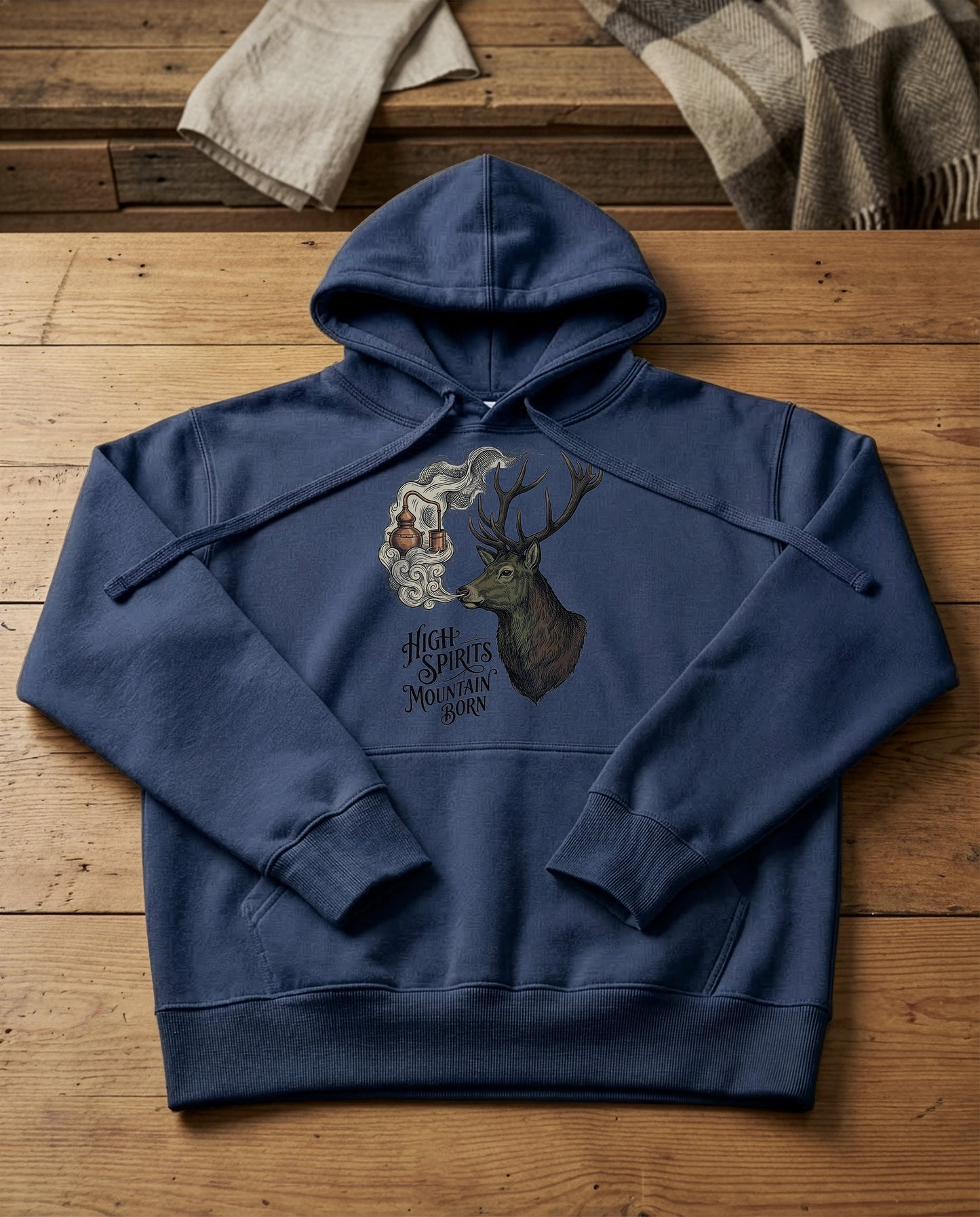 Stag's Breath | Structured Hoodie - navy.jpg