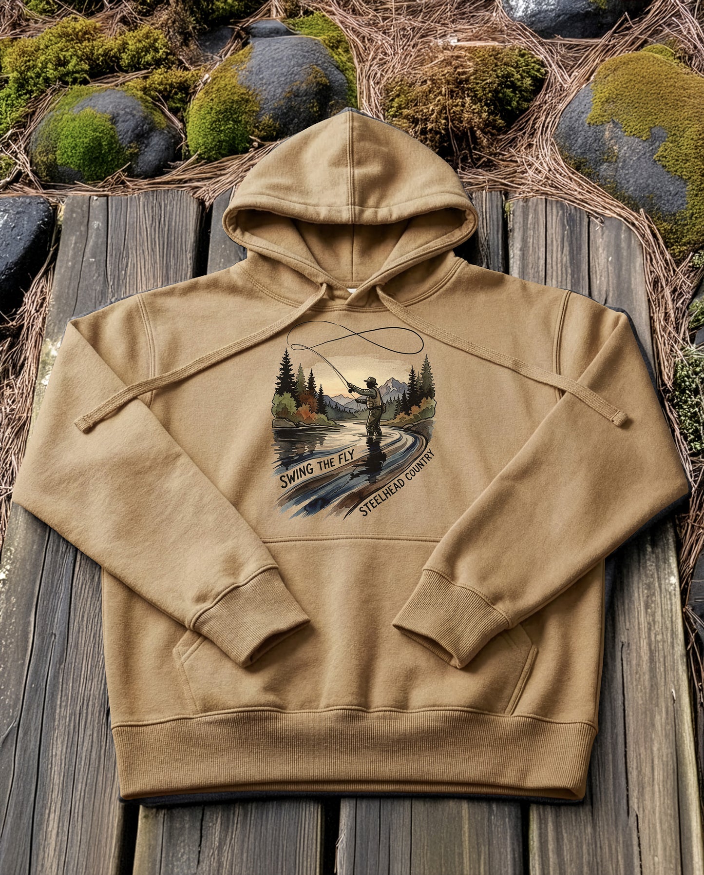 Spey Cast | Structured Hoodie - sandstone.jpg
