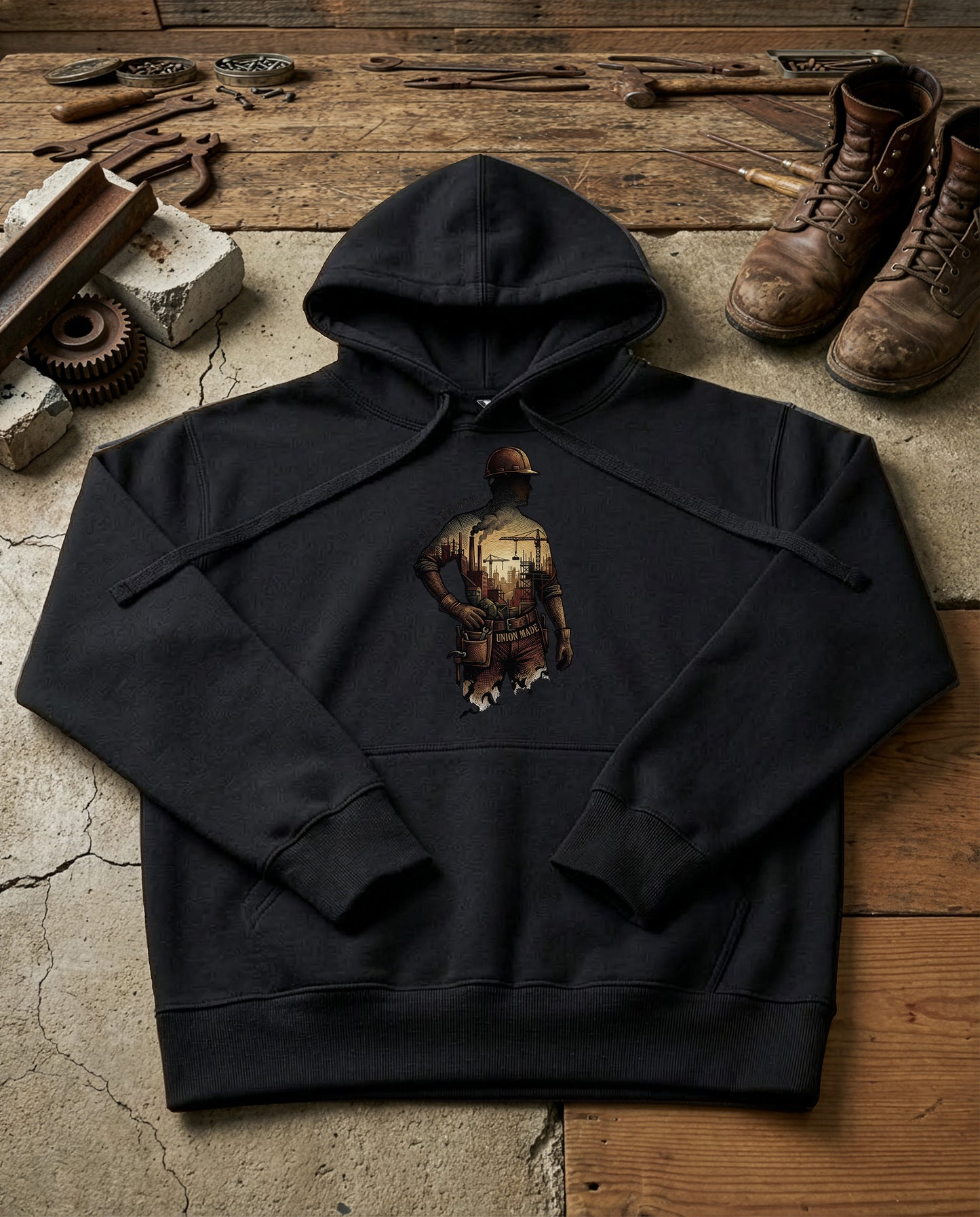 The Builder | Structured Hoodie - black.jpg