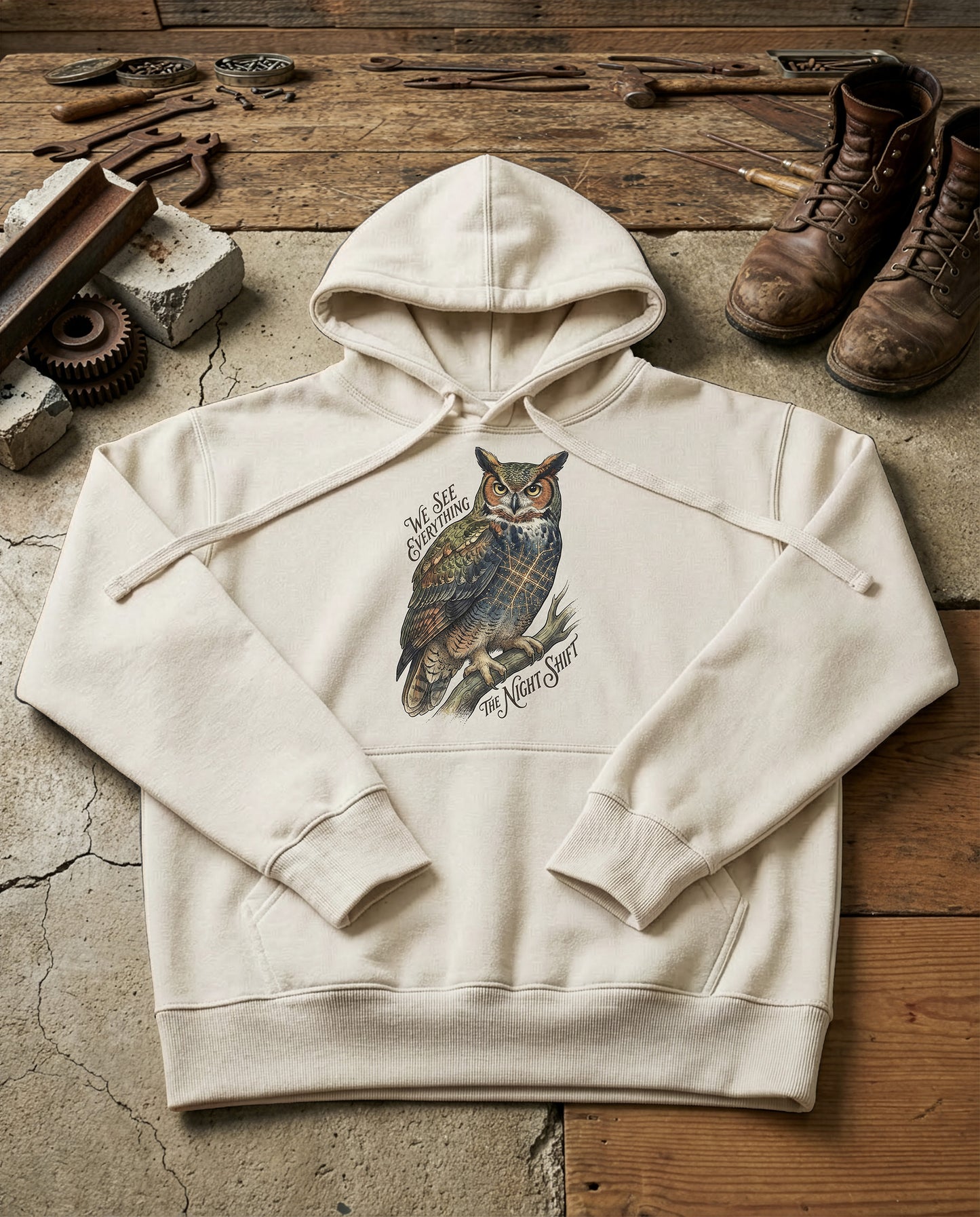 Night Owl | Structured Hoodie - bone.jpg