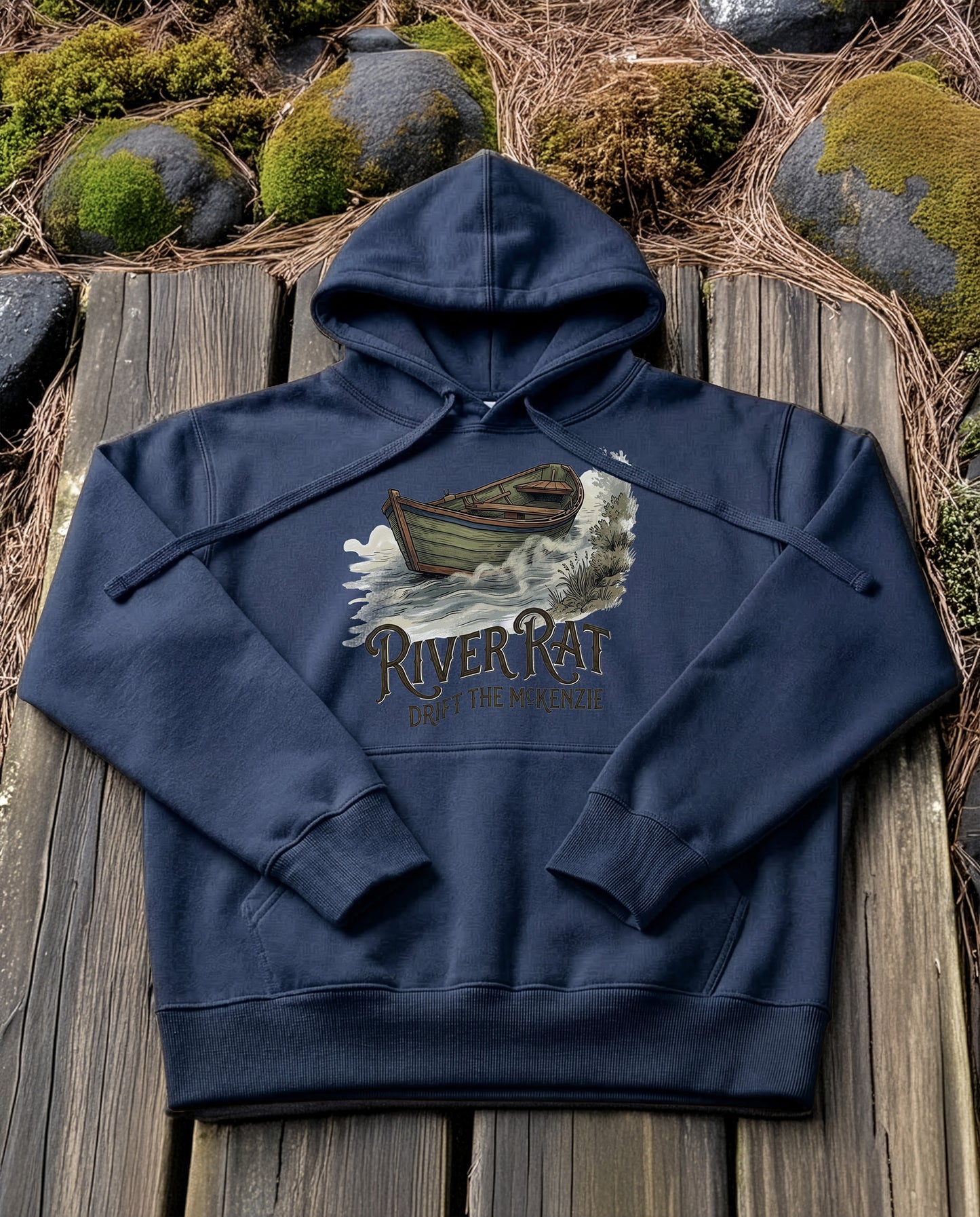 Drift Boat | Structured Hoodie - navy.jpg