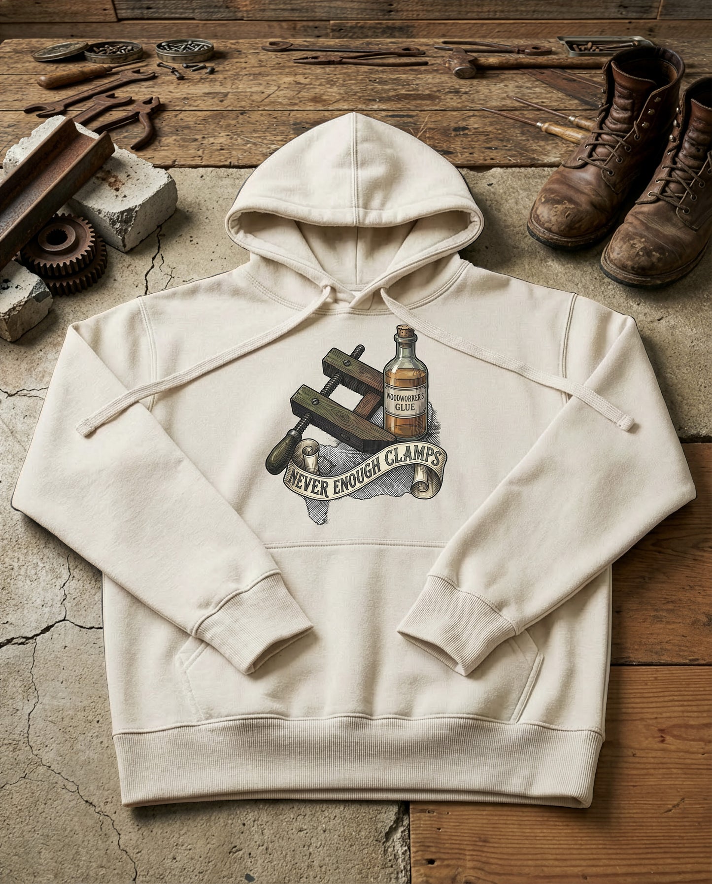 The Clamp | Structured Hoodie - bone.jpg