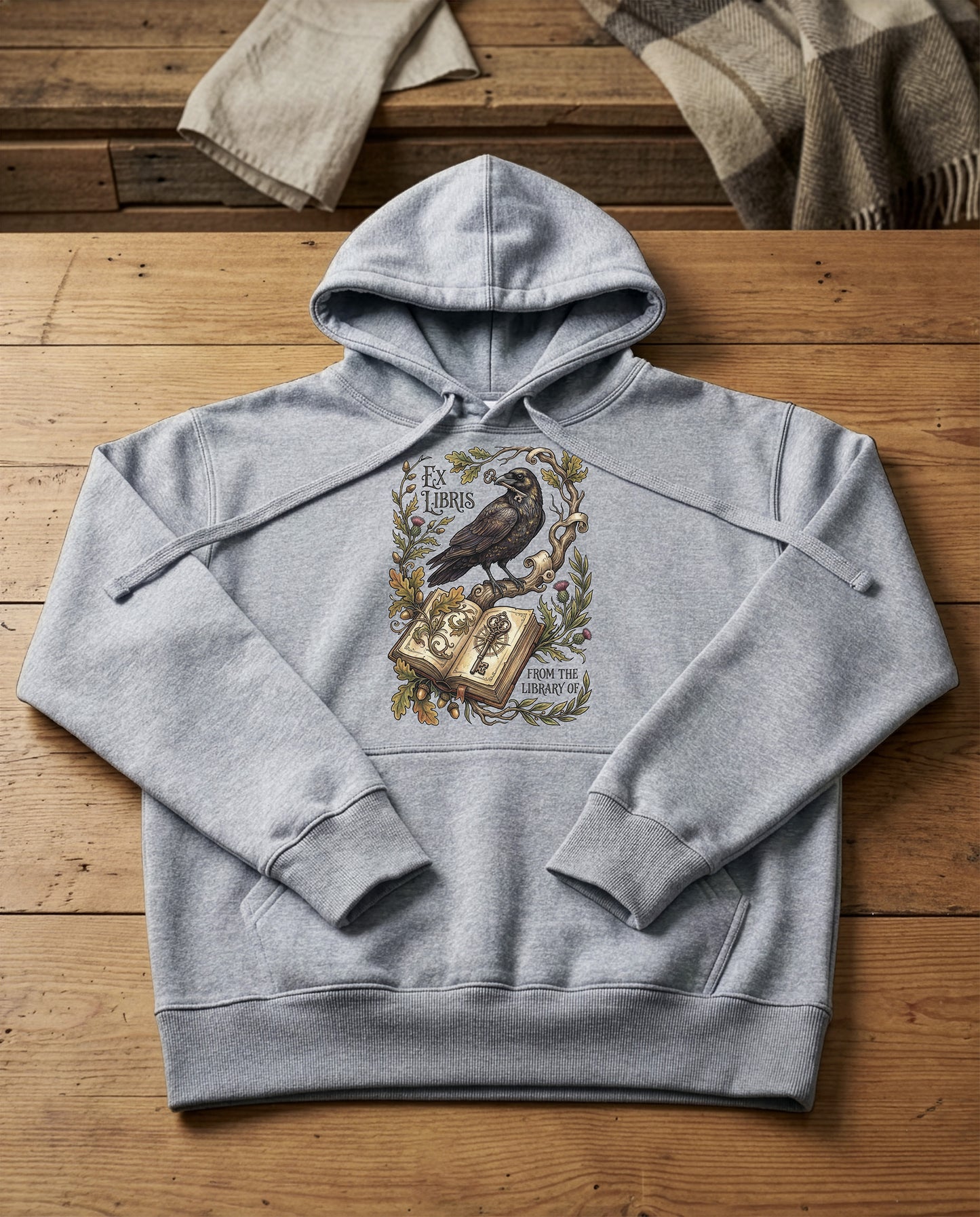 Ex Libris | Structured Hoodie - grey-heather.jpg