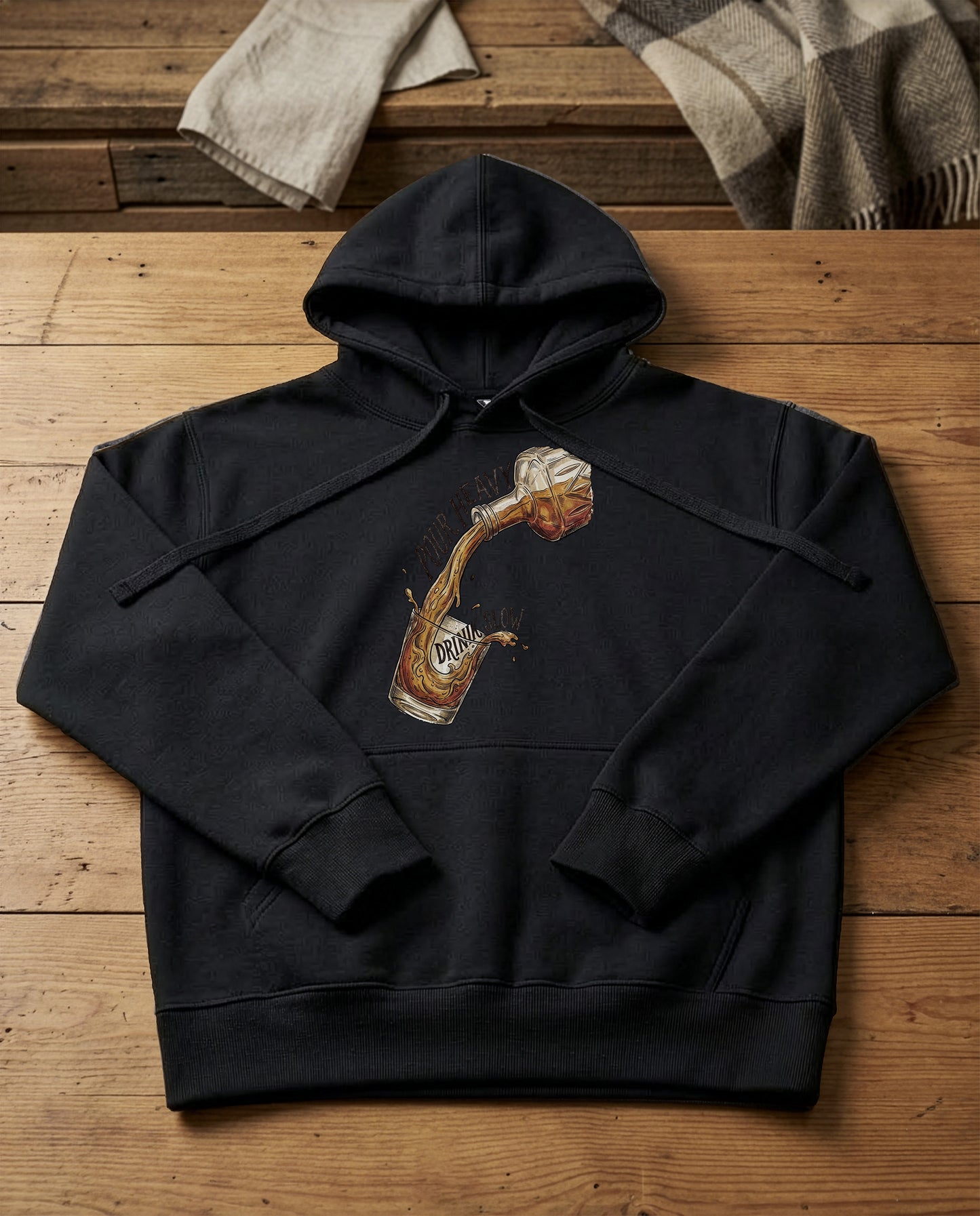 The Pour | Structured Hoodie - black.jpg