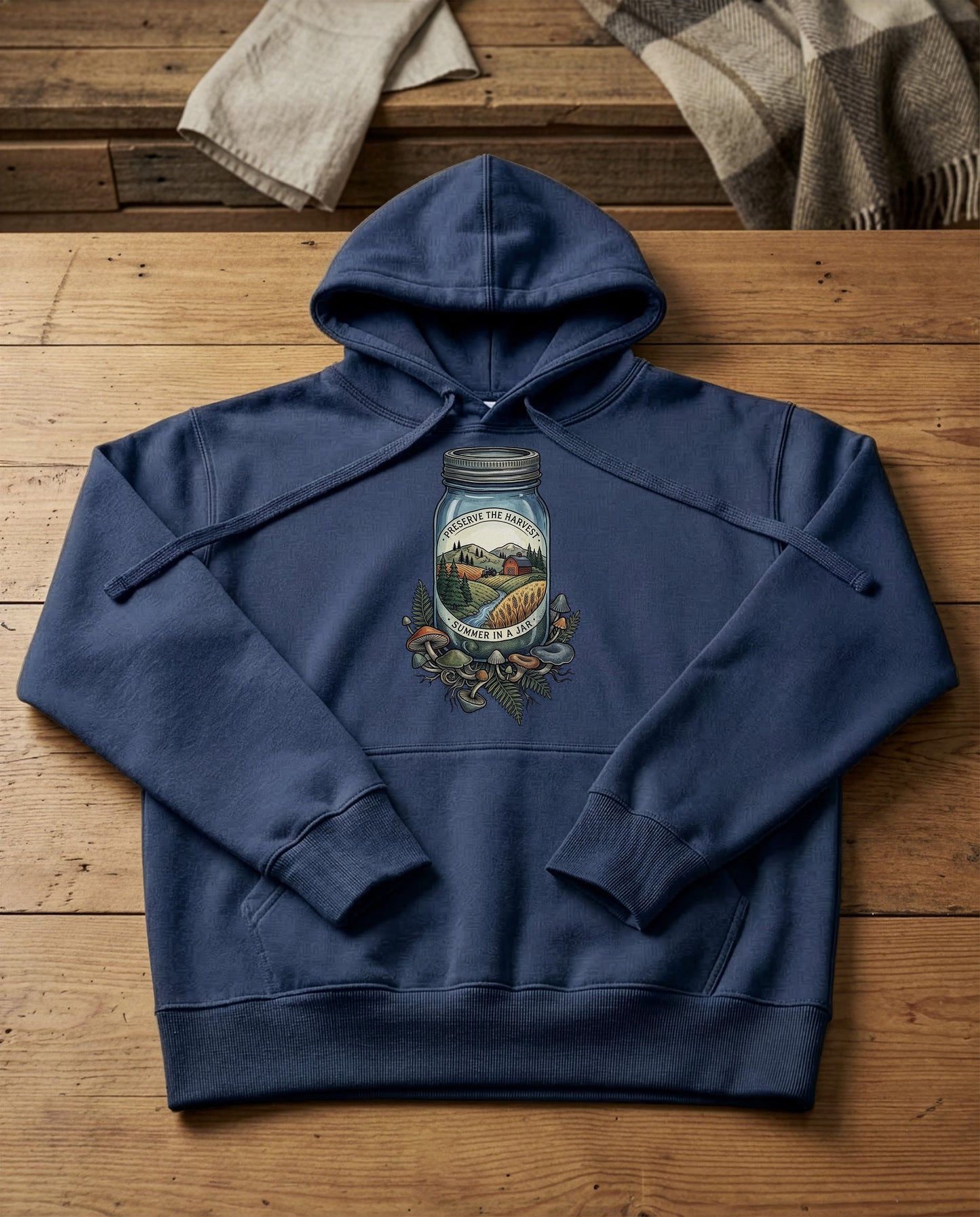 Preserved View | Structured Hoodie - navy.jpg