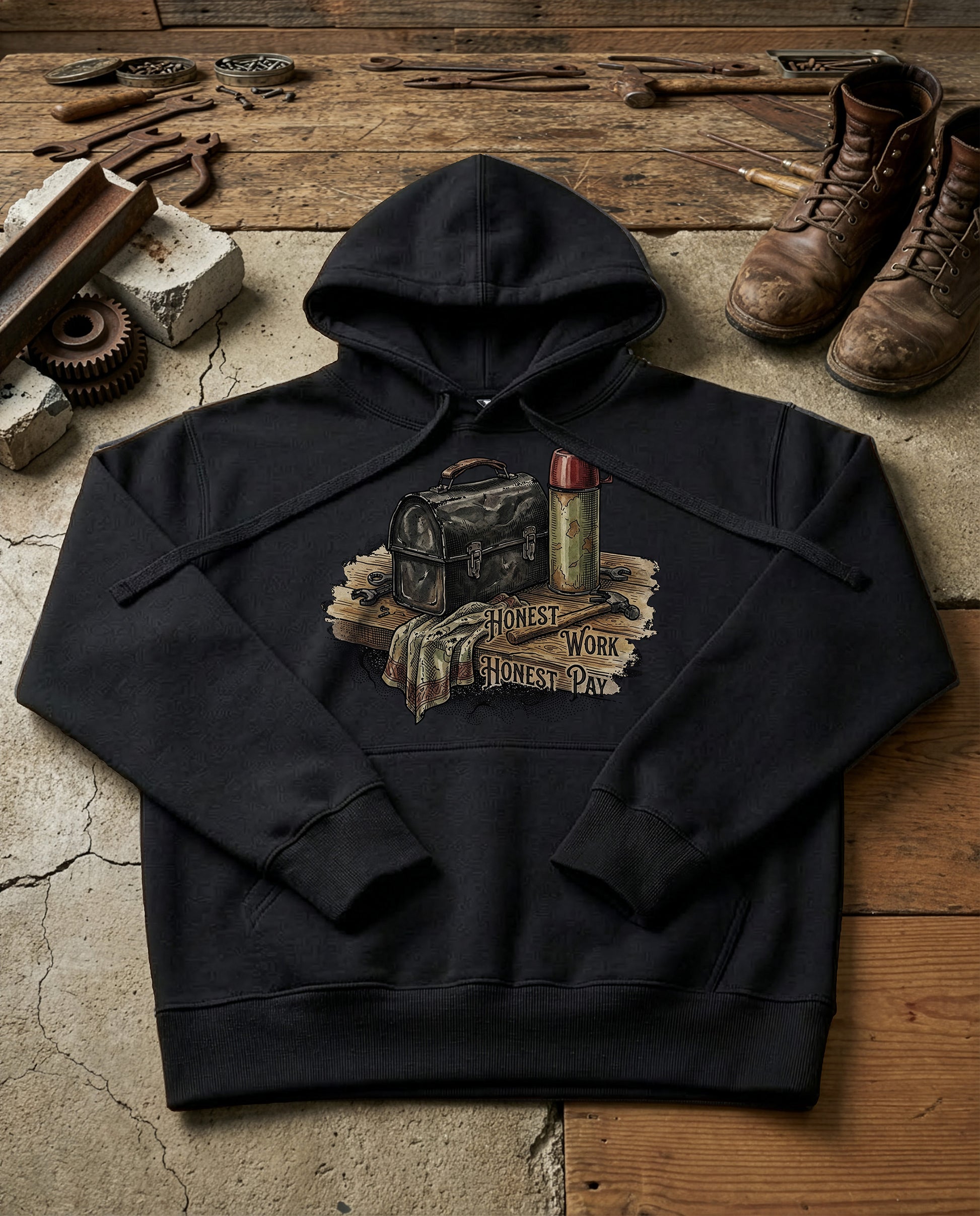 Lunch Pail | Structured Hoodie - black.jpg