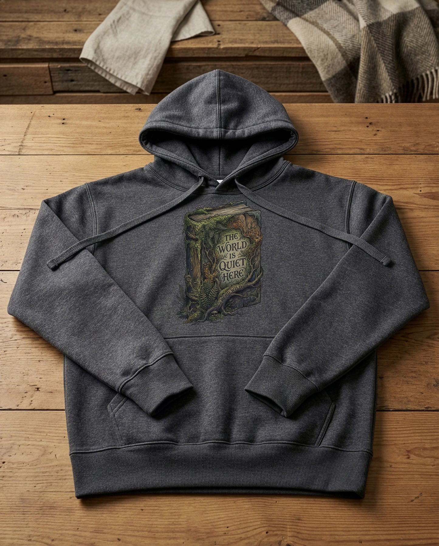 Reclaimed Tome | Structured Hoodie - charcoal-heather.jpg