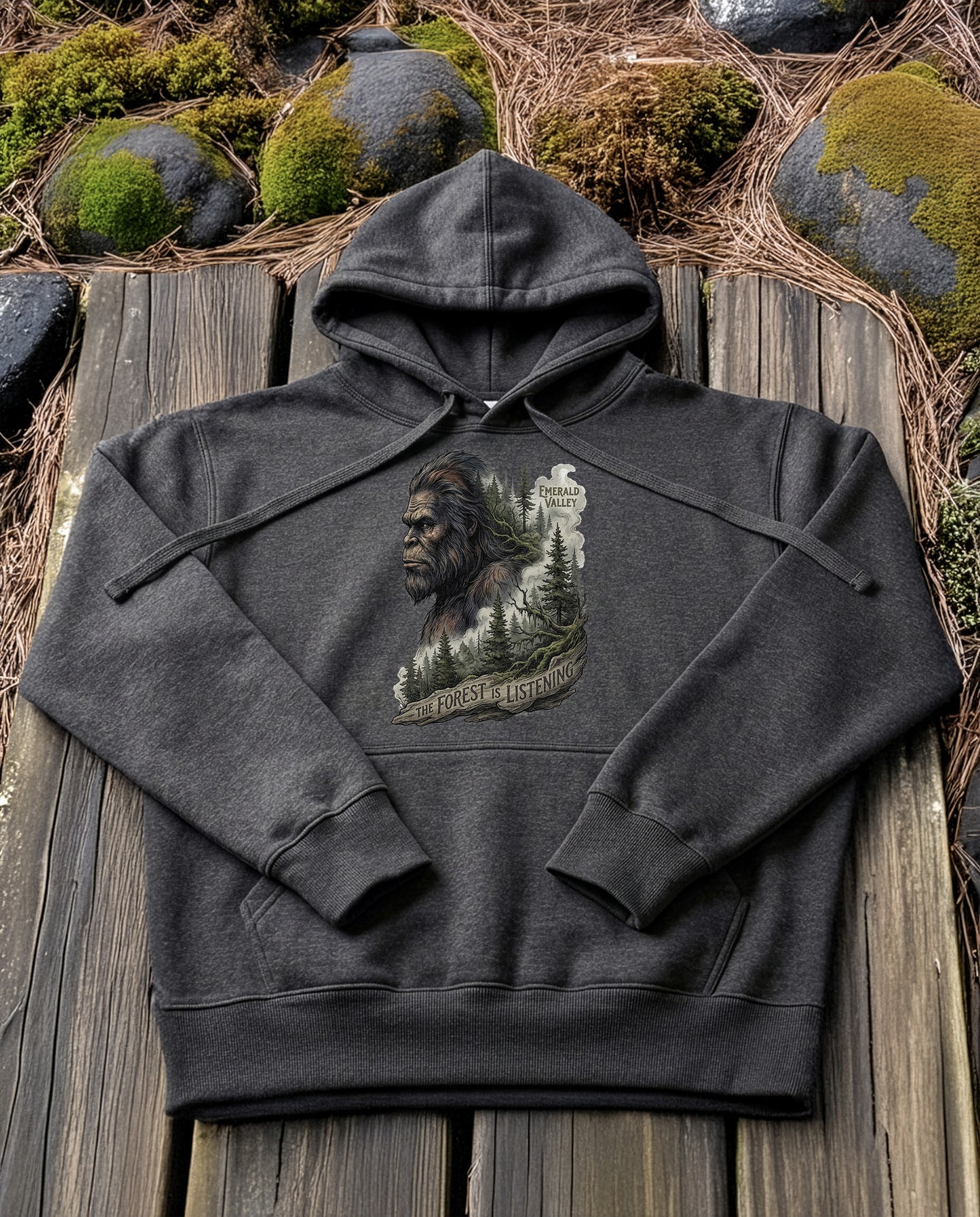 Forest Mind | Structured Hoodie - charcoal-heather.jpg