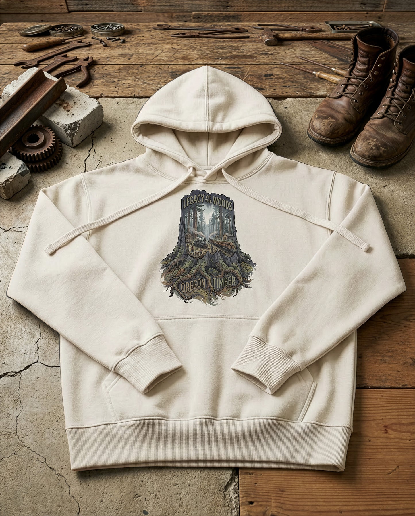 Legacy Stump | Structured Hoodie - bone.jpg