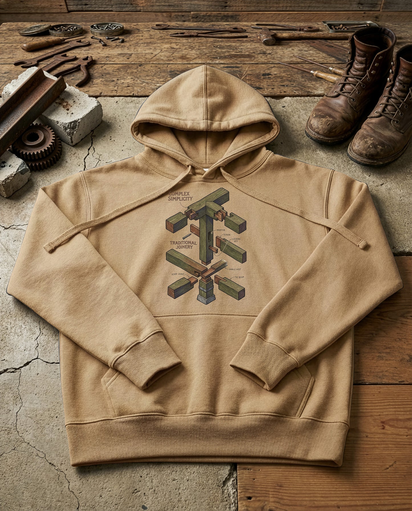 The Joint | Structured Hoodie - sandstone.jpg
