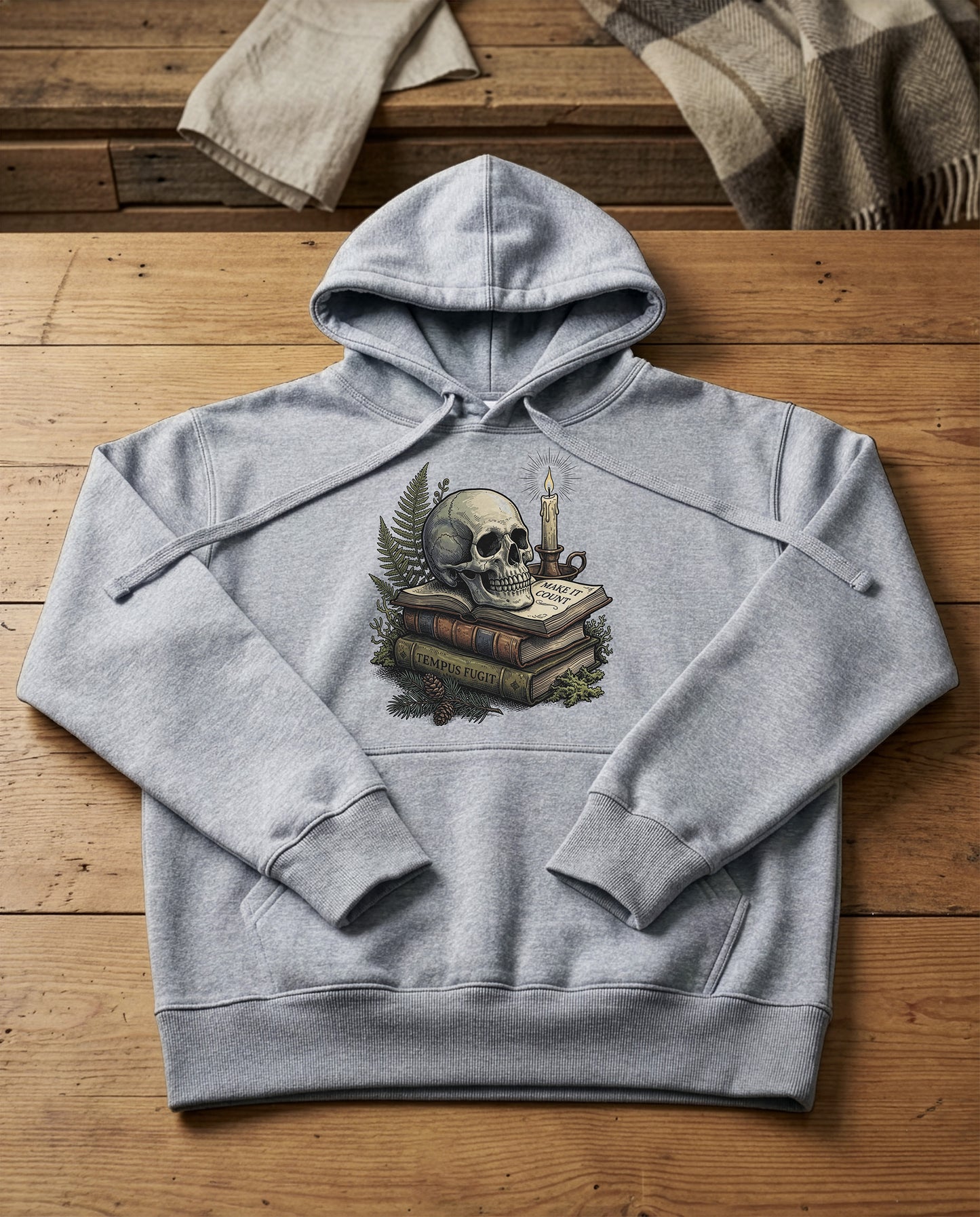 The Skull | Structured Hoodie - grey-heather.jpg