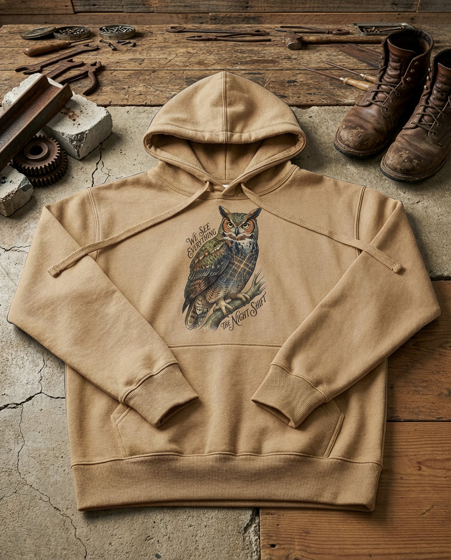 Night Owl | Structured Hoodie - sandstone.jpg