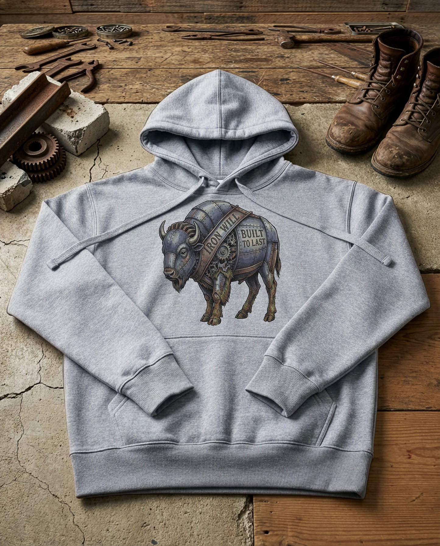 Iron Will | Structured Hoodie - grey-heather.jpg