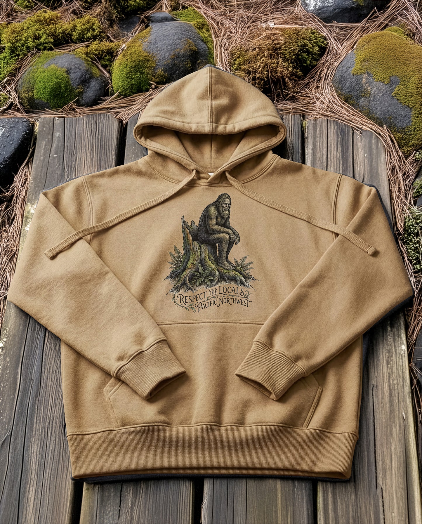 Resting Guardian | Structured Hoodie - sandstone.jpg