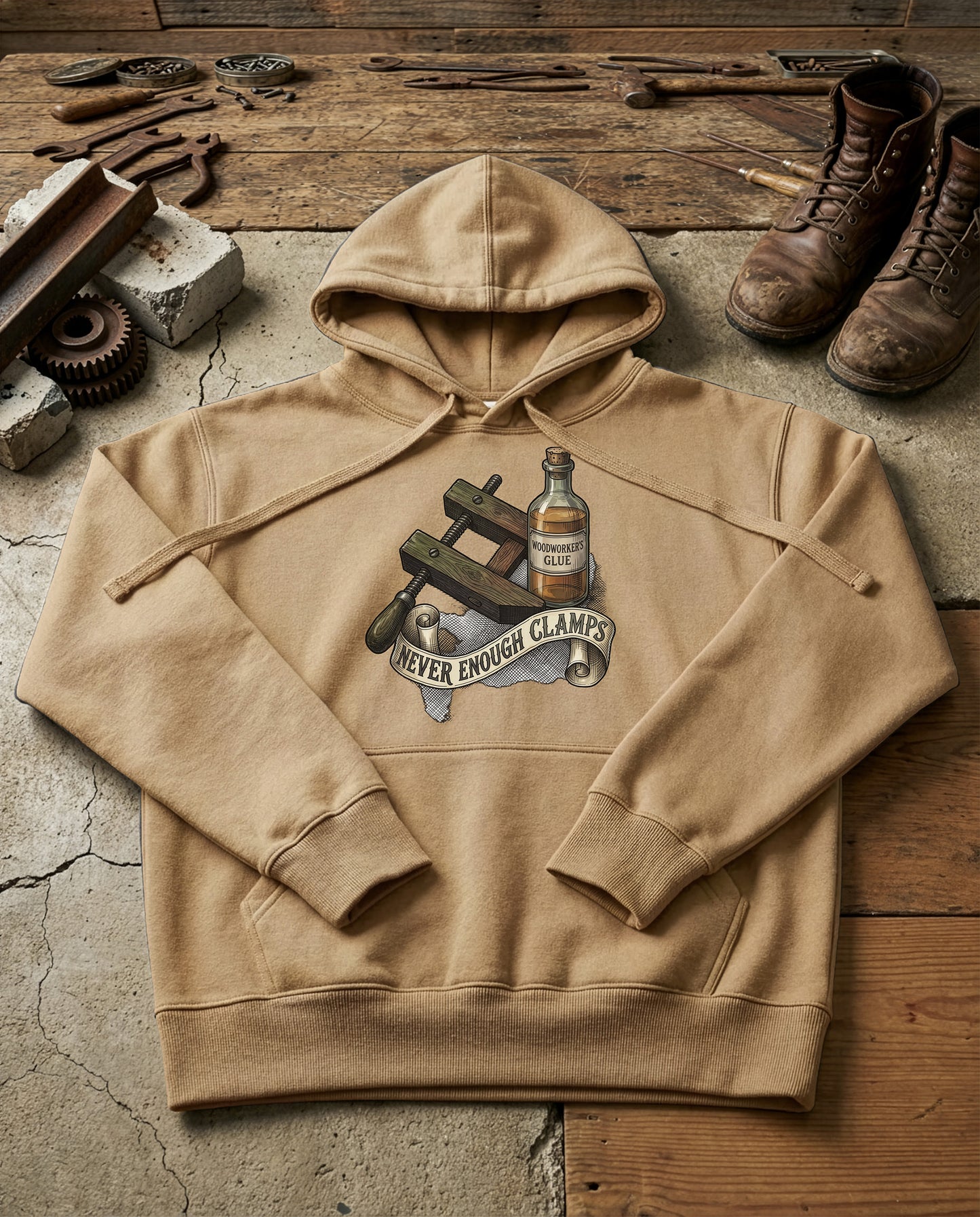 The Clamp | Structured Hoodie - sandstone.jpg