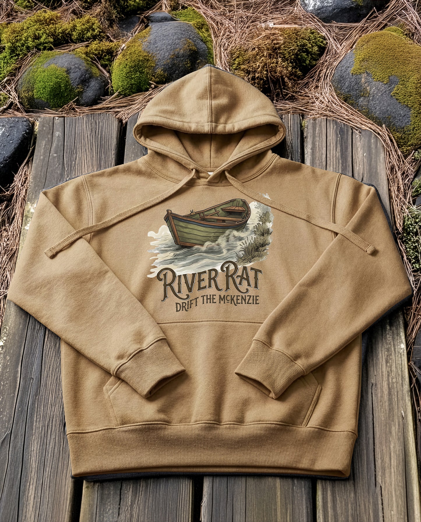 Drift Boat | Structured Hoodie - sandstone.jpg