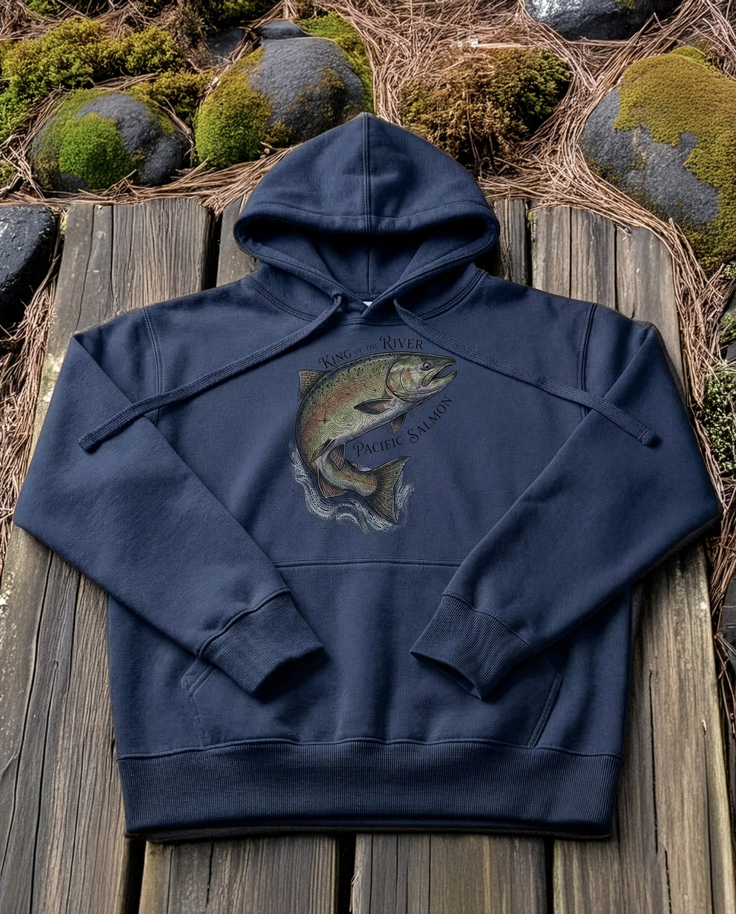 The King | Structured Hoodie - navy.jpg