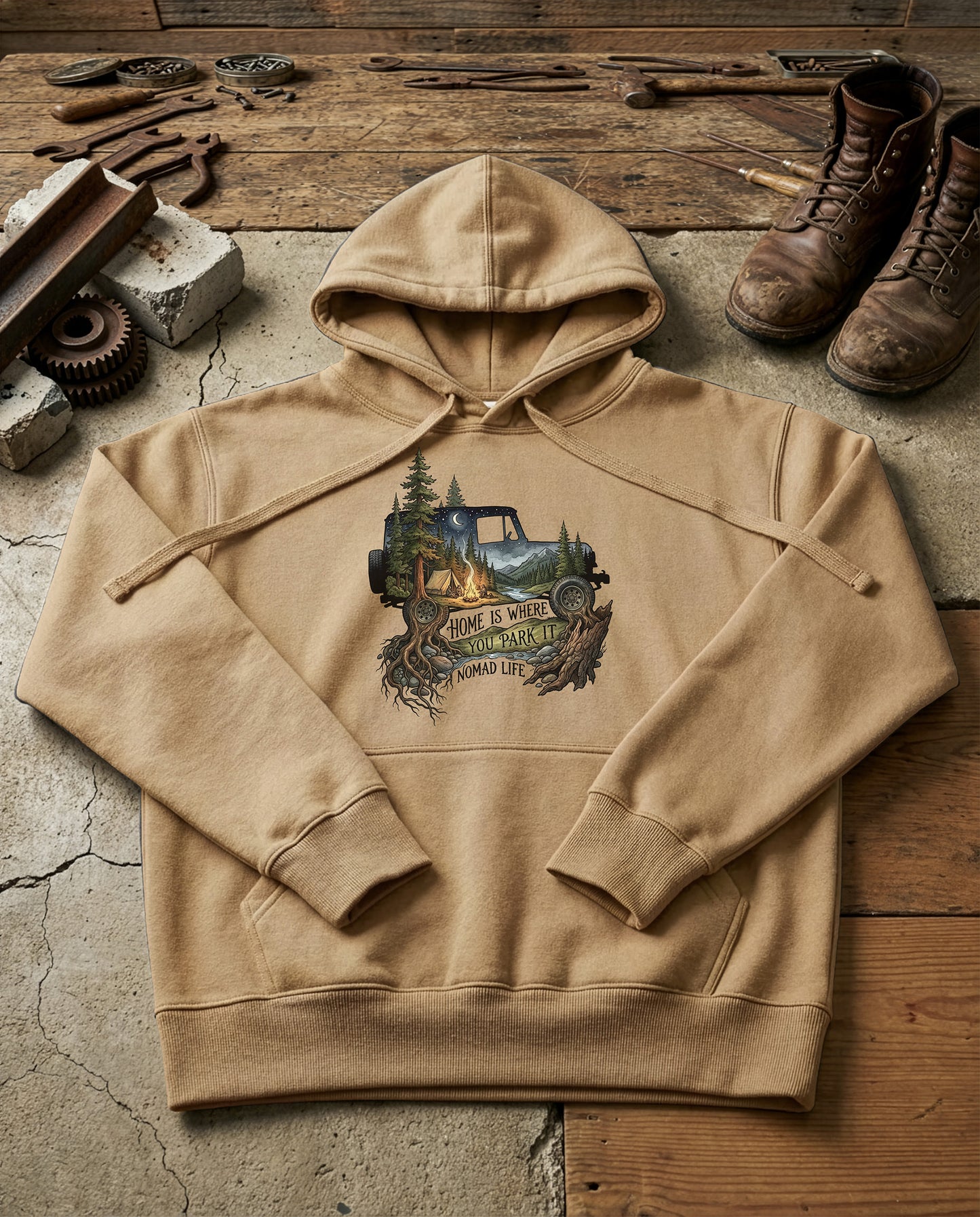 Spirit Vehicle | Structured Hoodie - sandstone.jpg