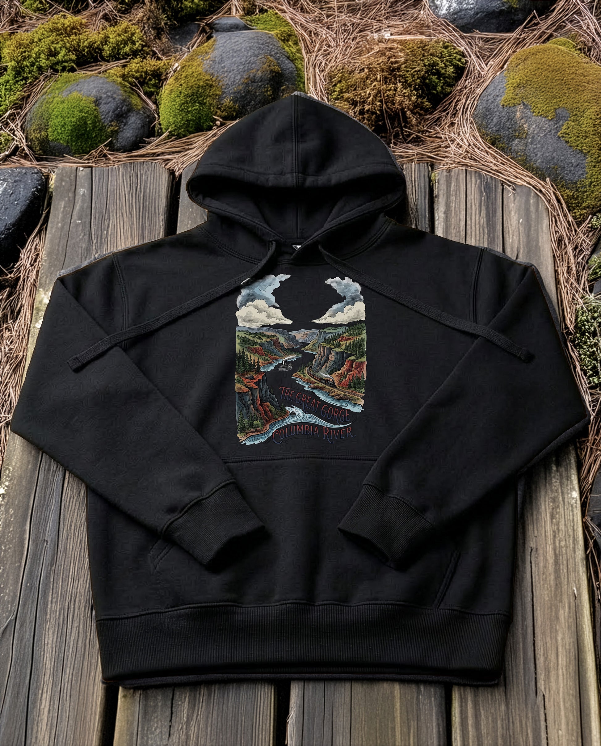 Great Gorge | Structured Hoodie - black.jpg