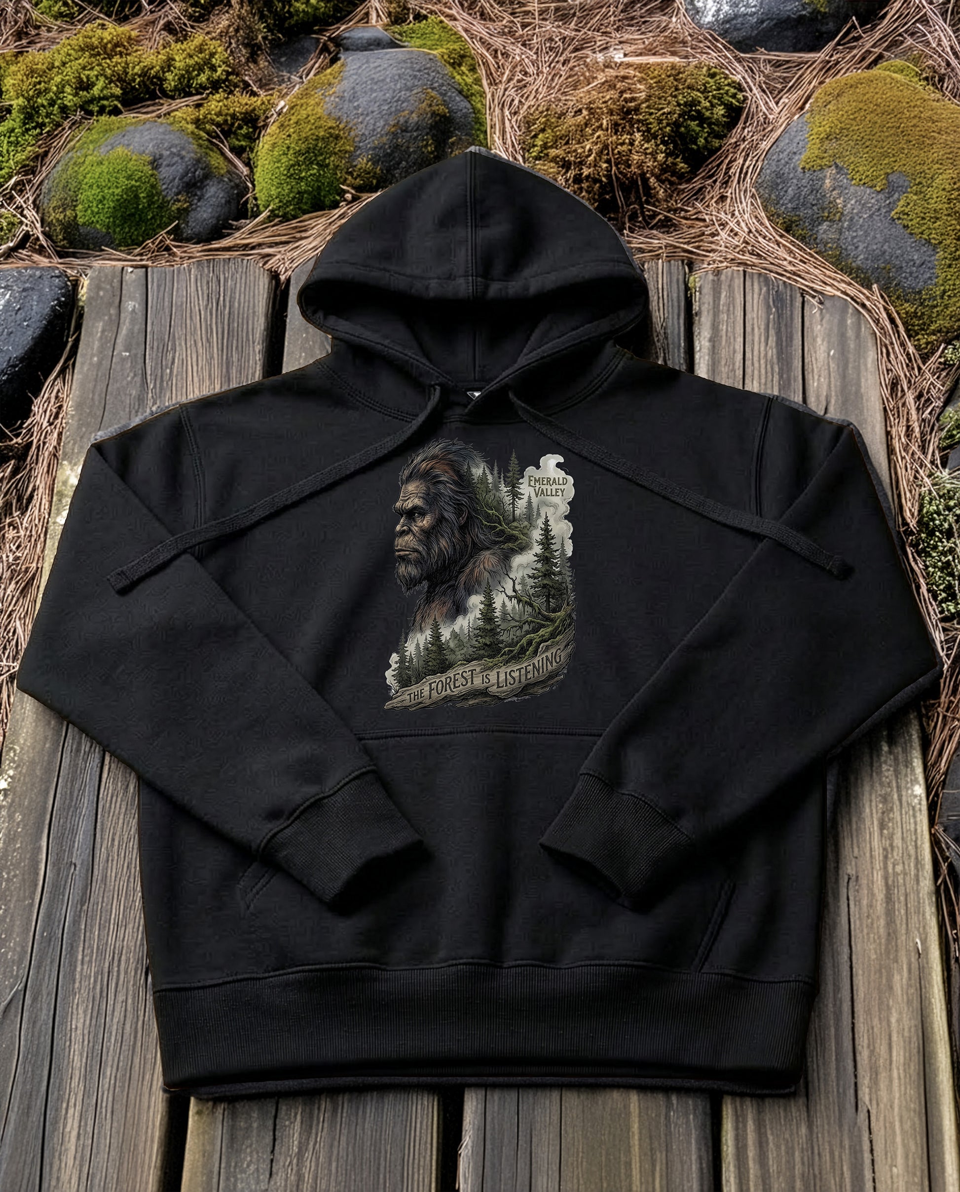 Forest Mind | Structured Hoodie - black.jpg