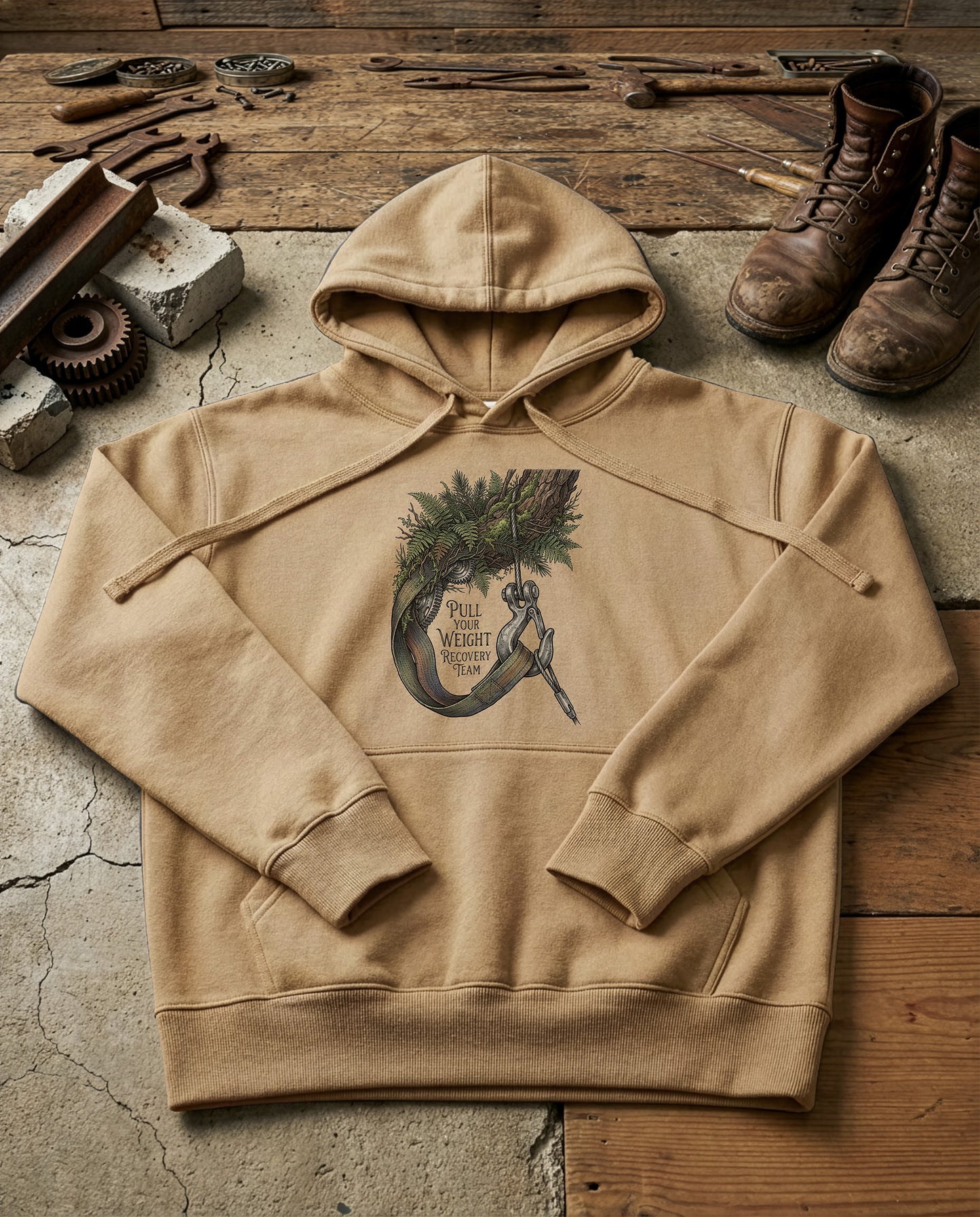 The Winch | Structured Hoodie - sandstone.jpg
