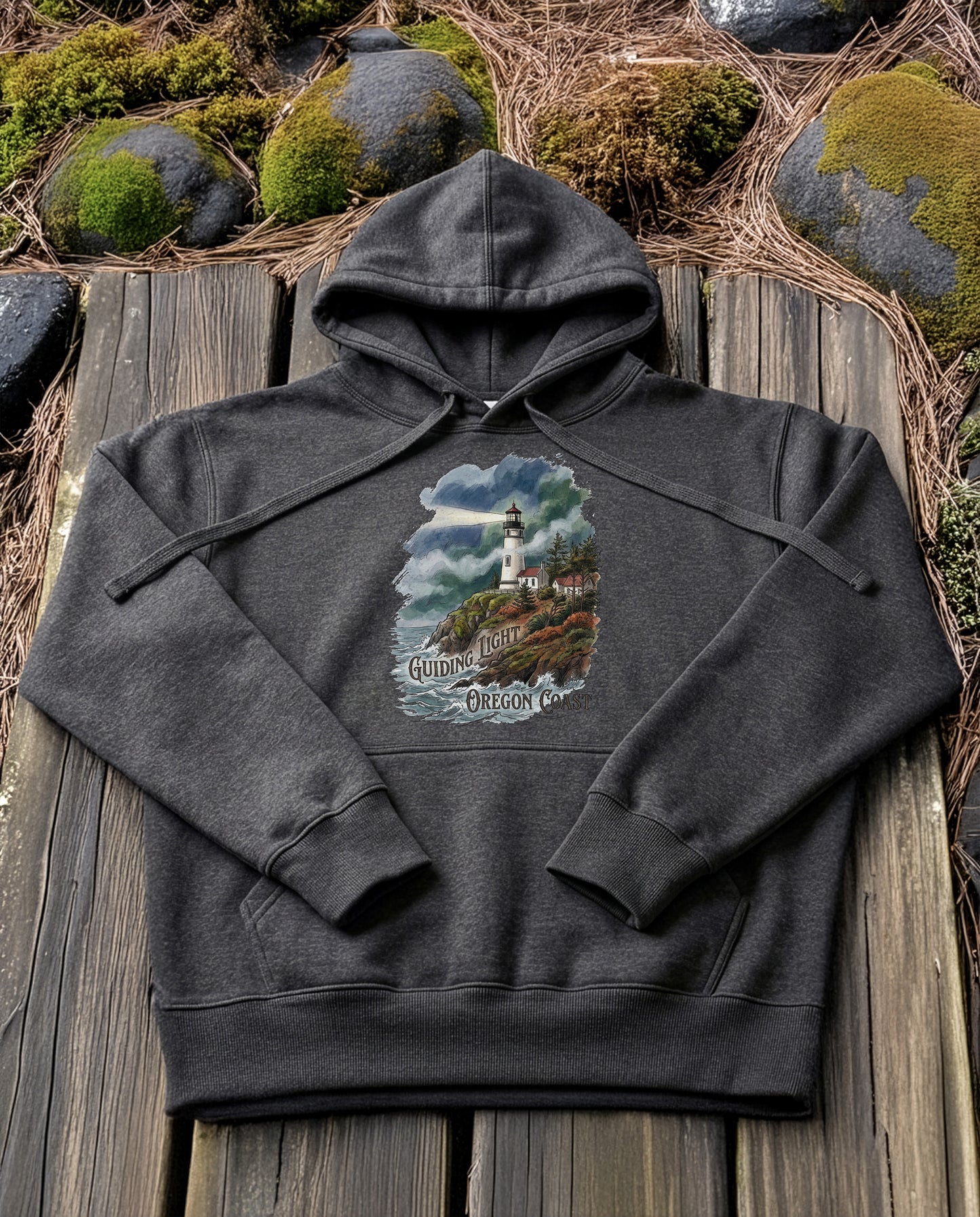 Guiding Light | Structured Hoodie - charcoal-heather.jpg