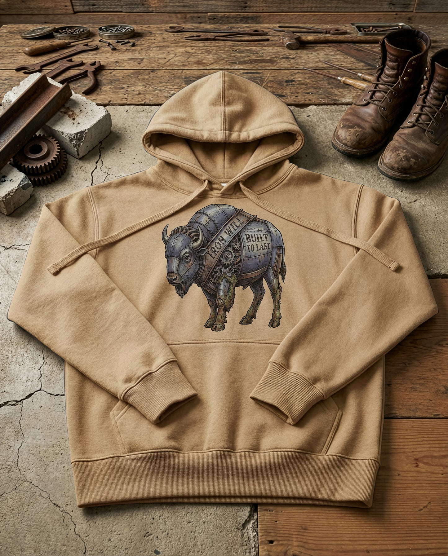 Iron Will | Structured Hoodie - sandstone.jpg