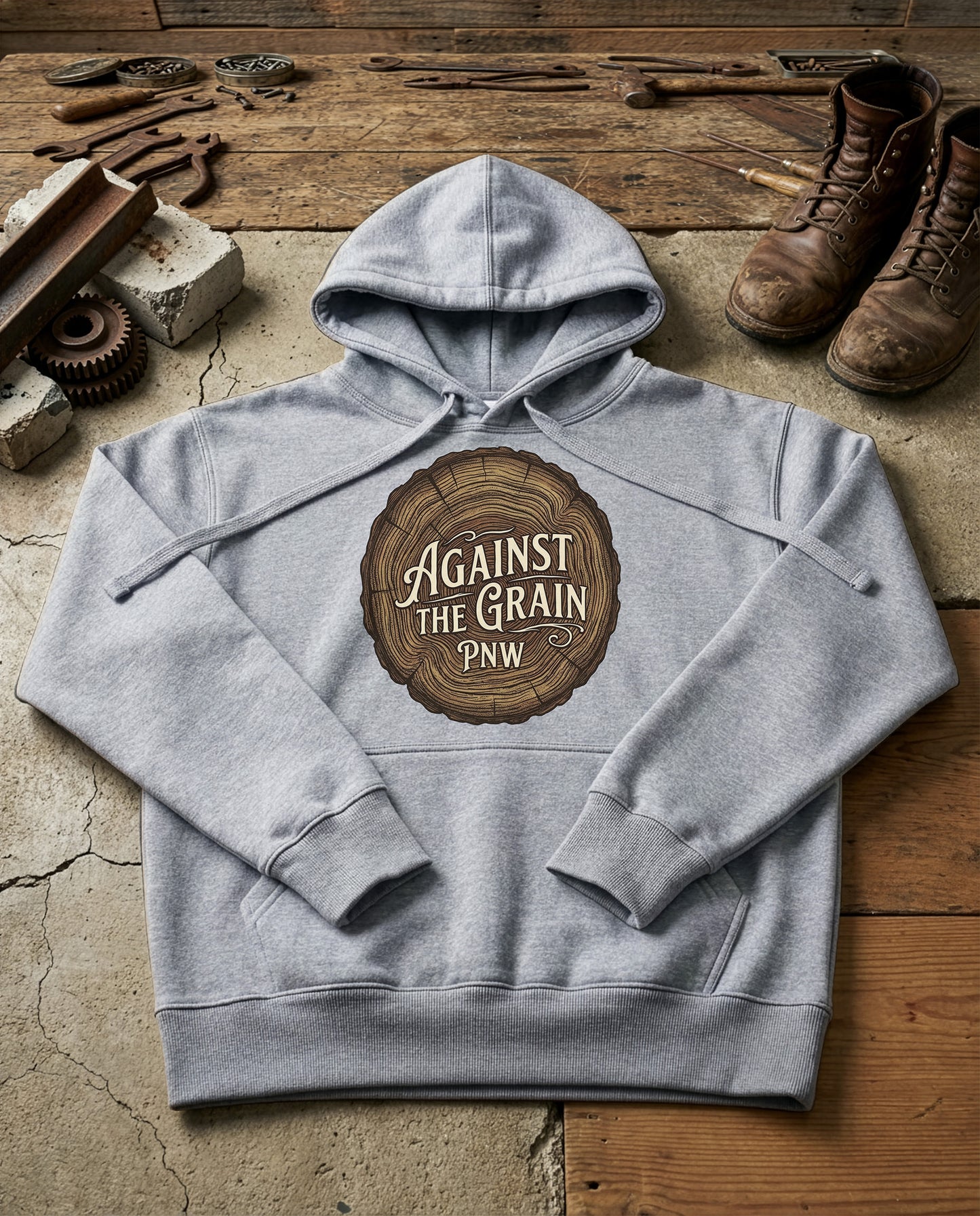 Old Block | Structured Hoodie - grey-heather.jpg