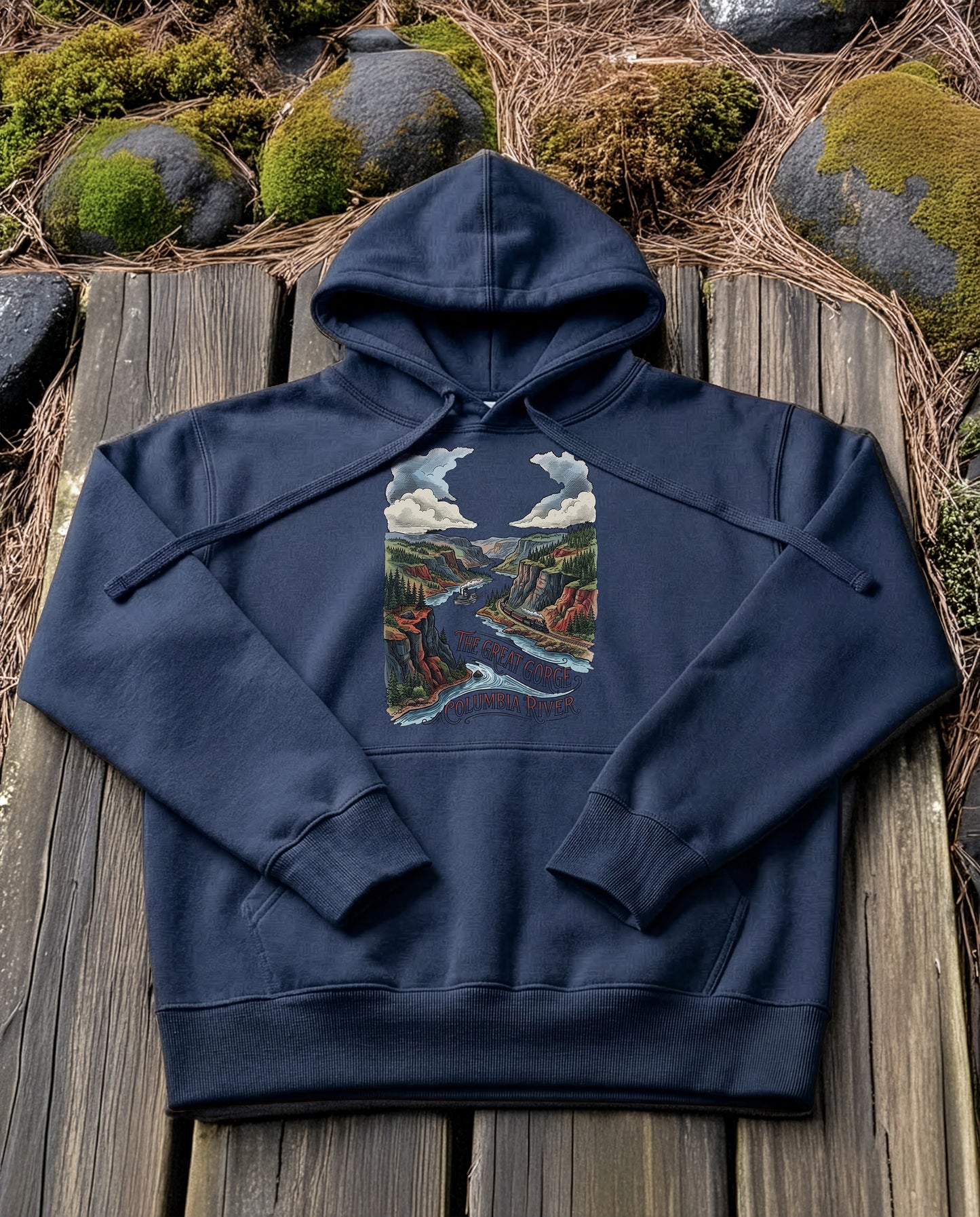 Great Gorge | Structured Hoodie - navy.jpg