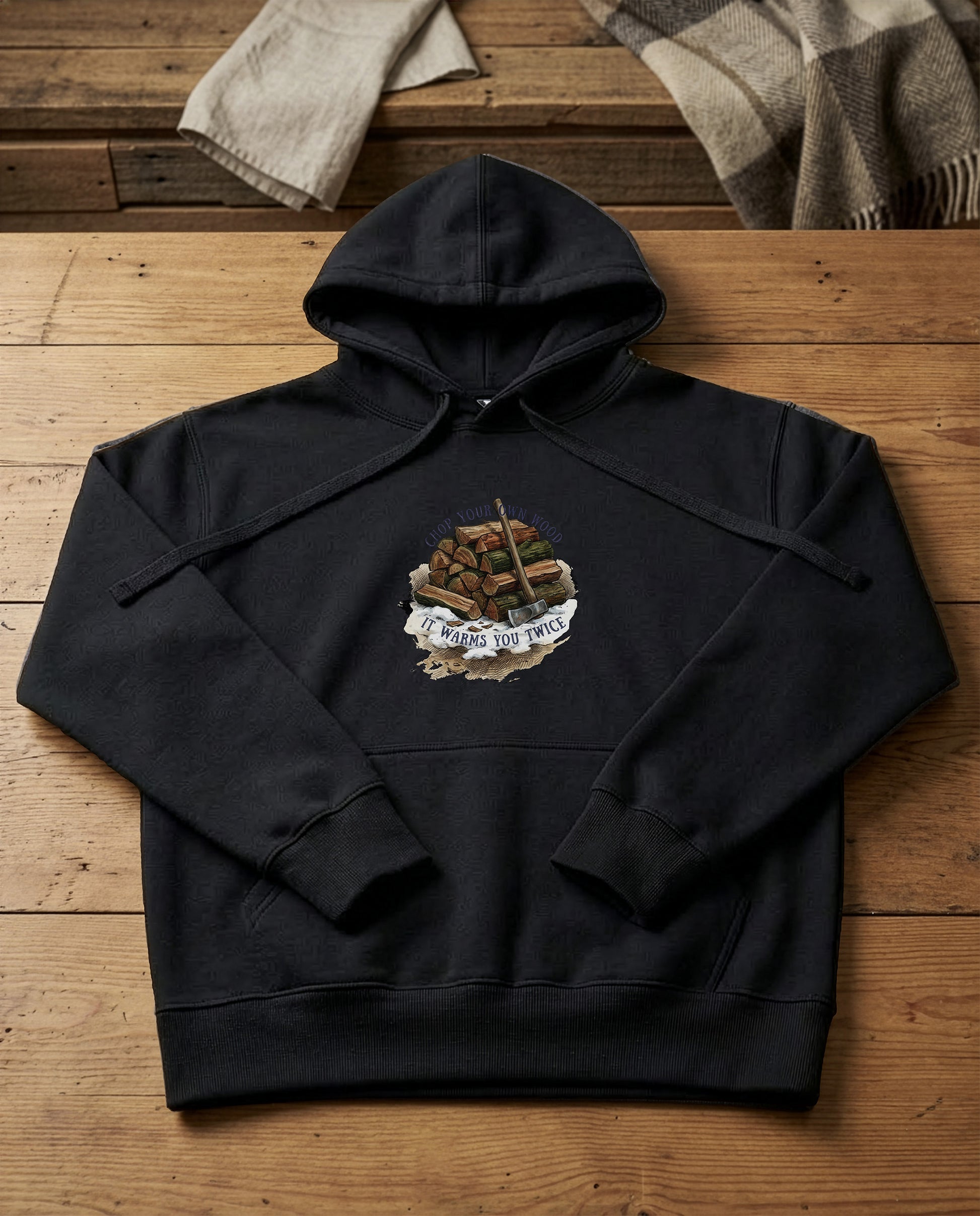 Woodpile | Structured Hoodie - black.jpg