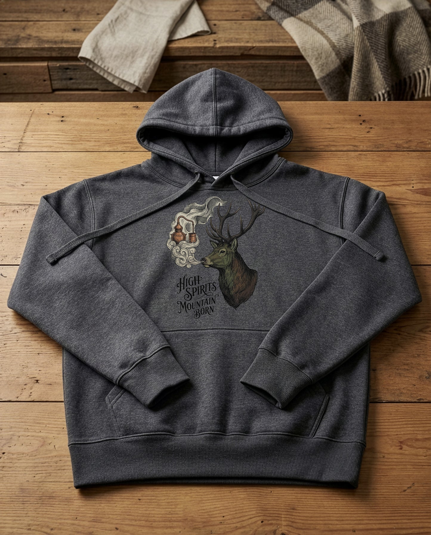 Stag's Breath | Structured Hoodie - charcoal-heather.jpg