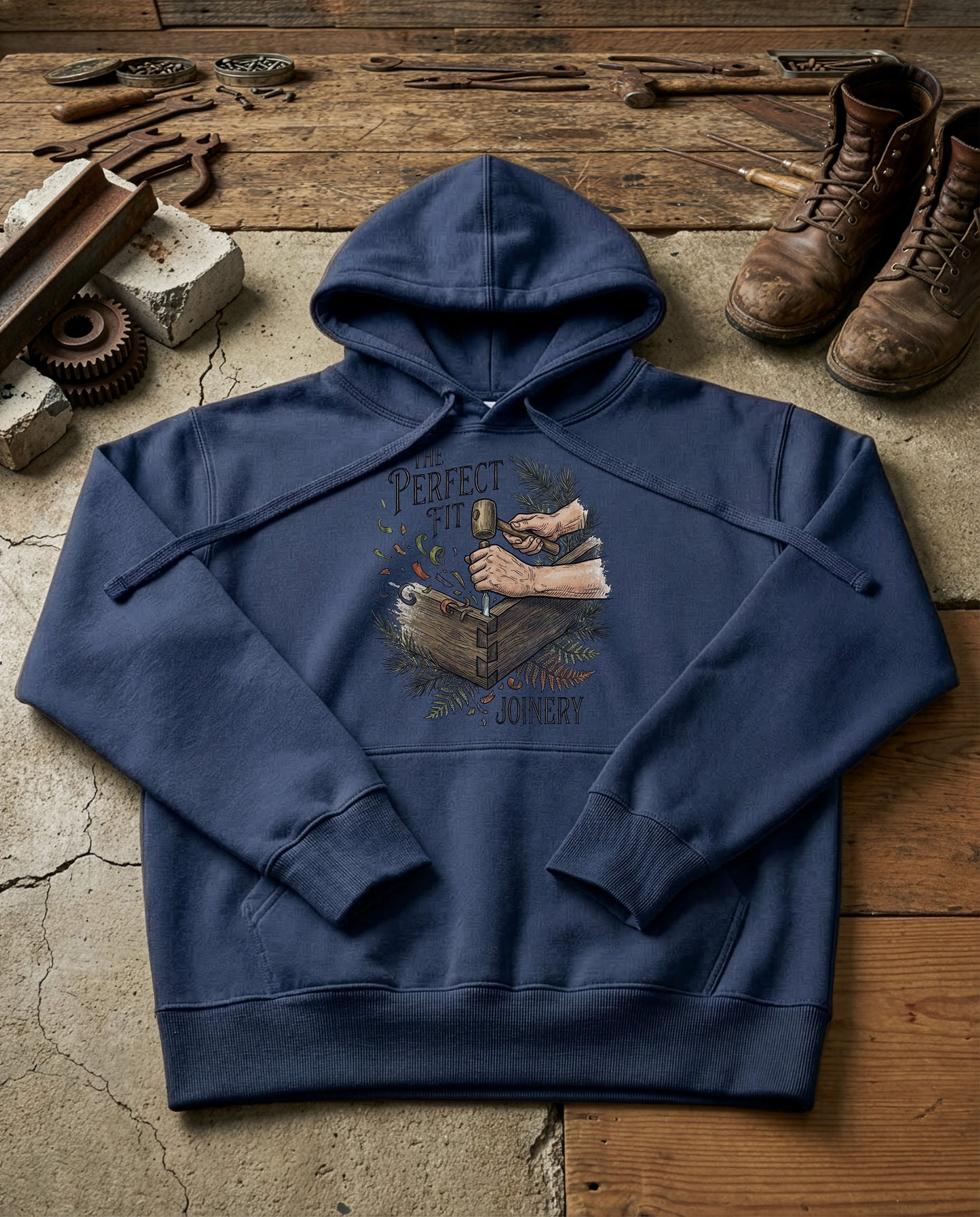 The Joinery | Structured Hoodie - navy.jpg