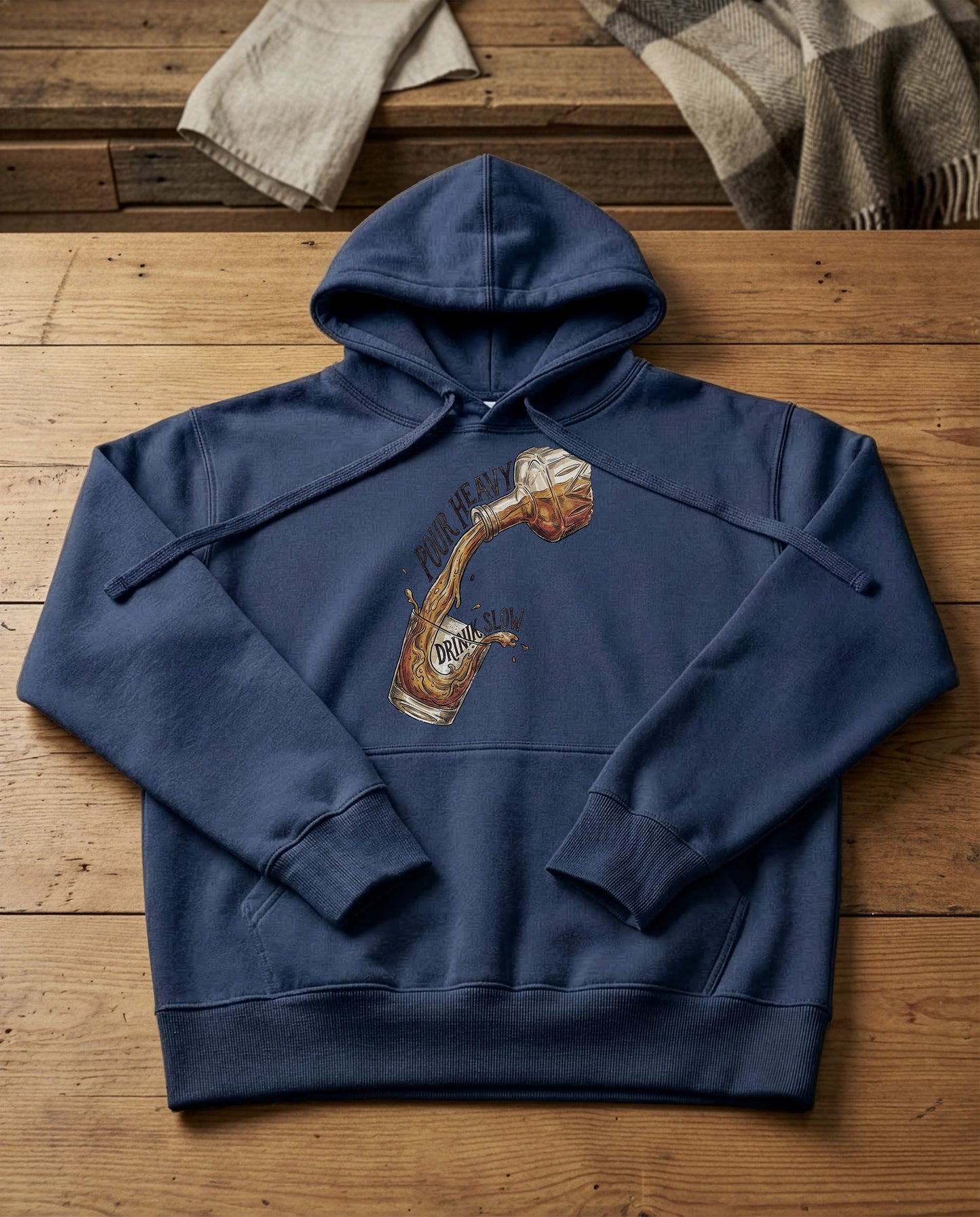 The Pour | Structured Hoodie - navy.jpg