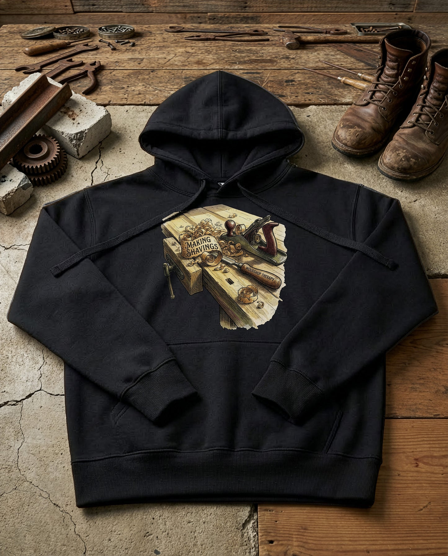 The Curl | Structured Hoodie - black.jpg