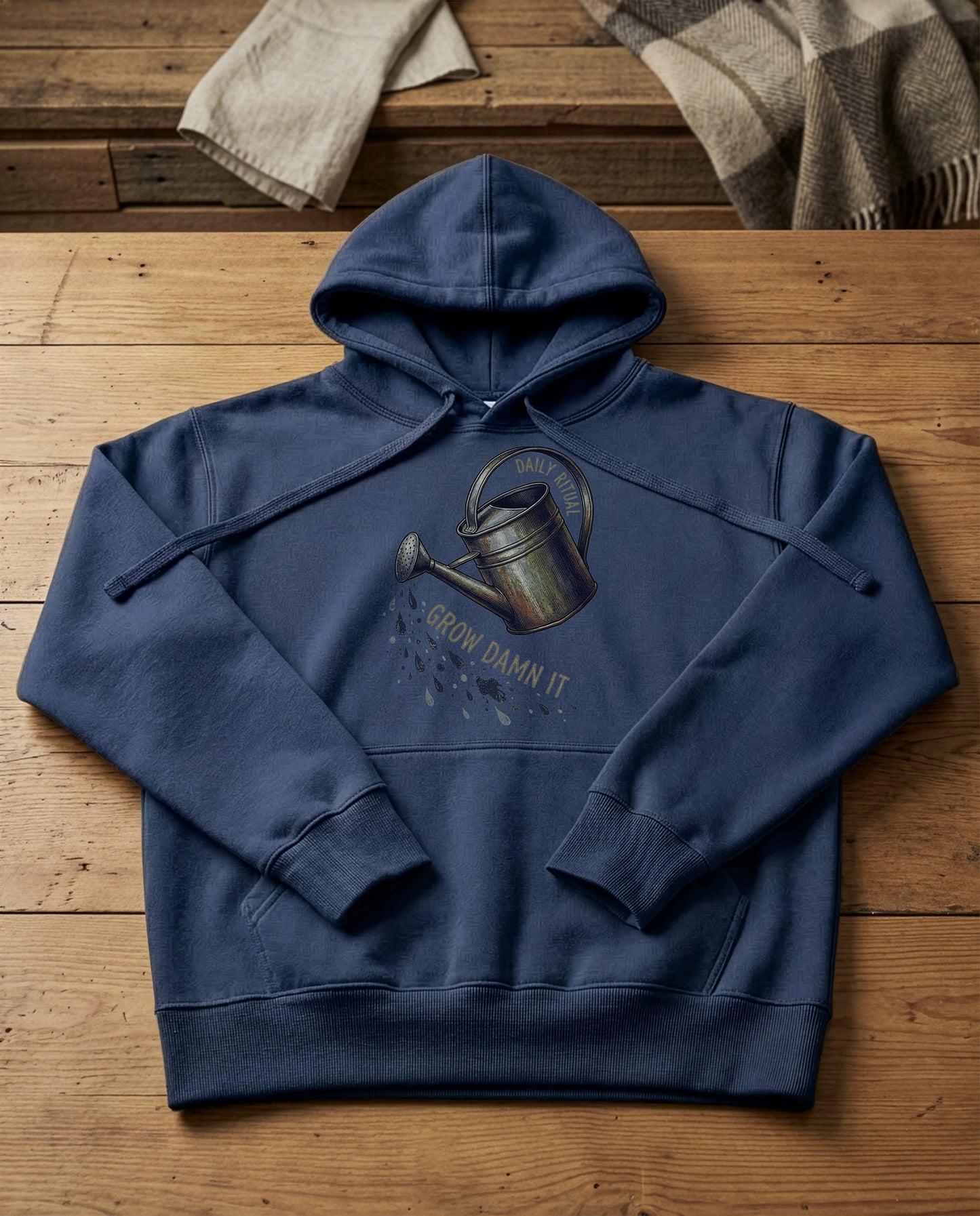 Watering Can | Structured Hoodie - navy.jpg