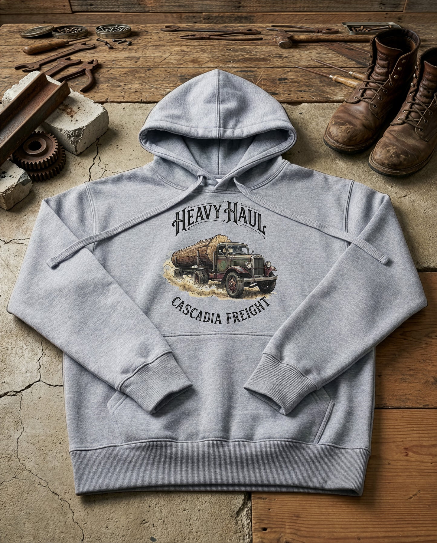 Heavy Haul | Structured Hoodie - grey-heather.jpg