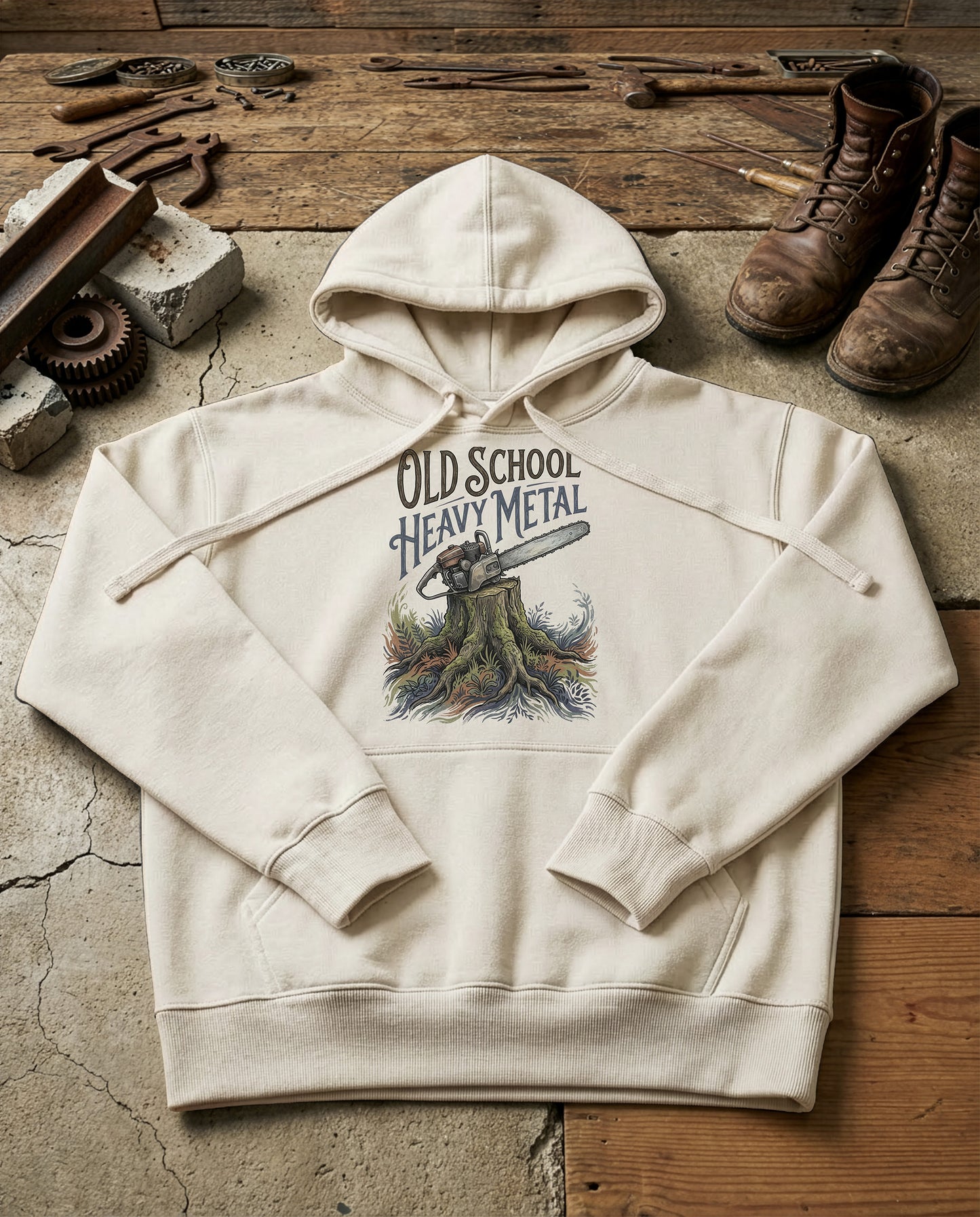 Chainsaw | Structured Hoodie - bone.jpg