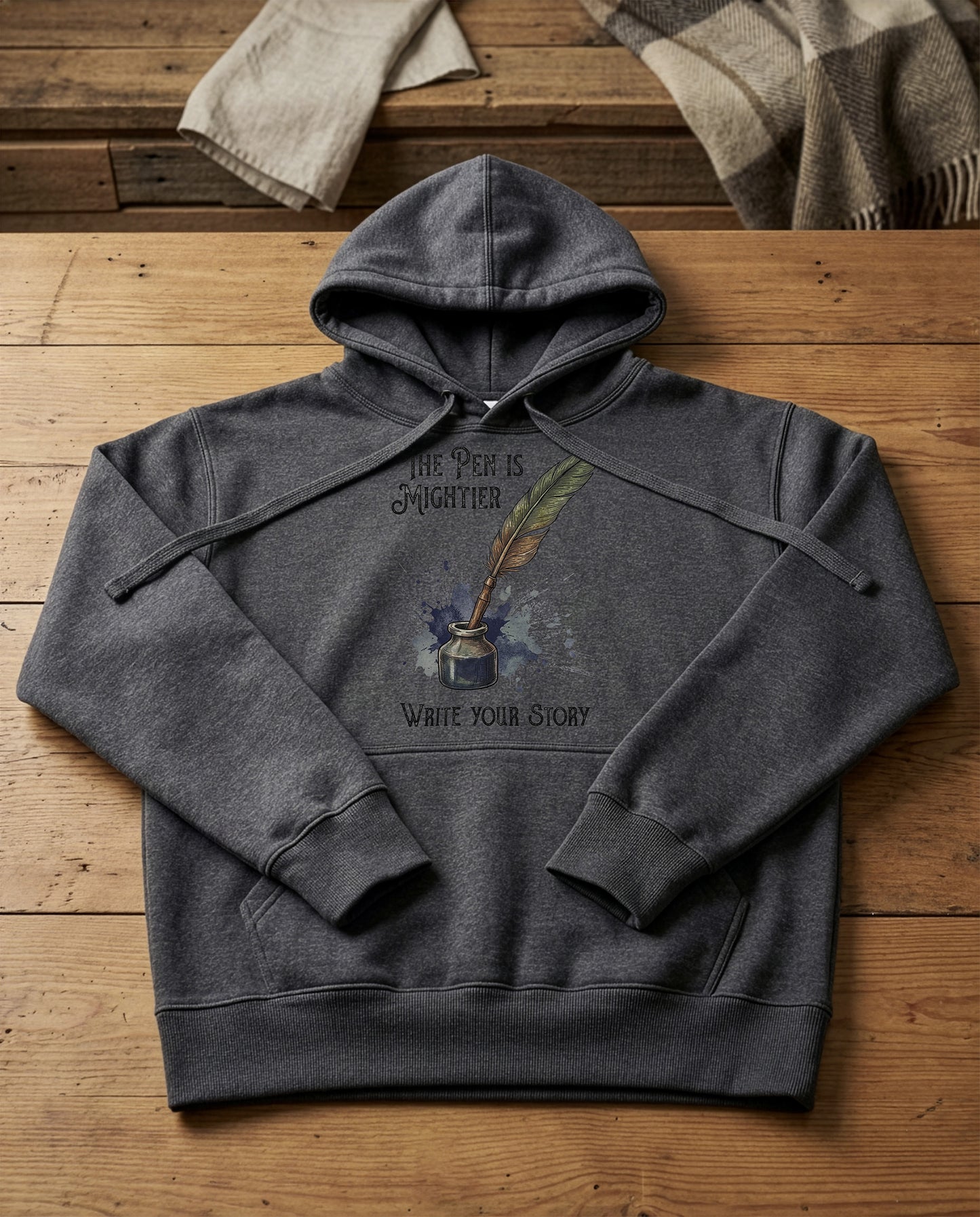 The Quill | Structured Hoodie - charcoal-heather.jpg