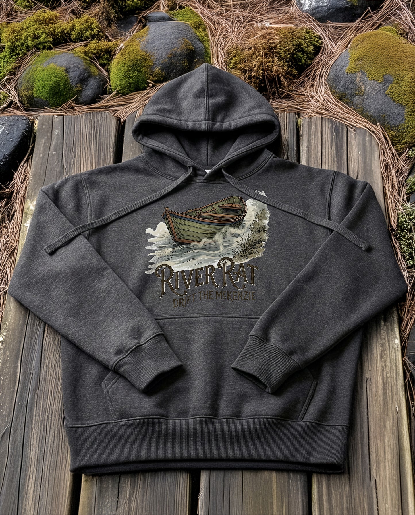 Drift Boat | Structured Hoodie - charcoal-heather.jpg