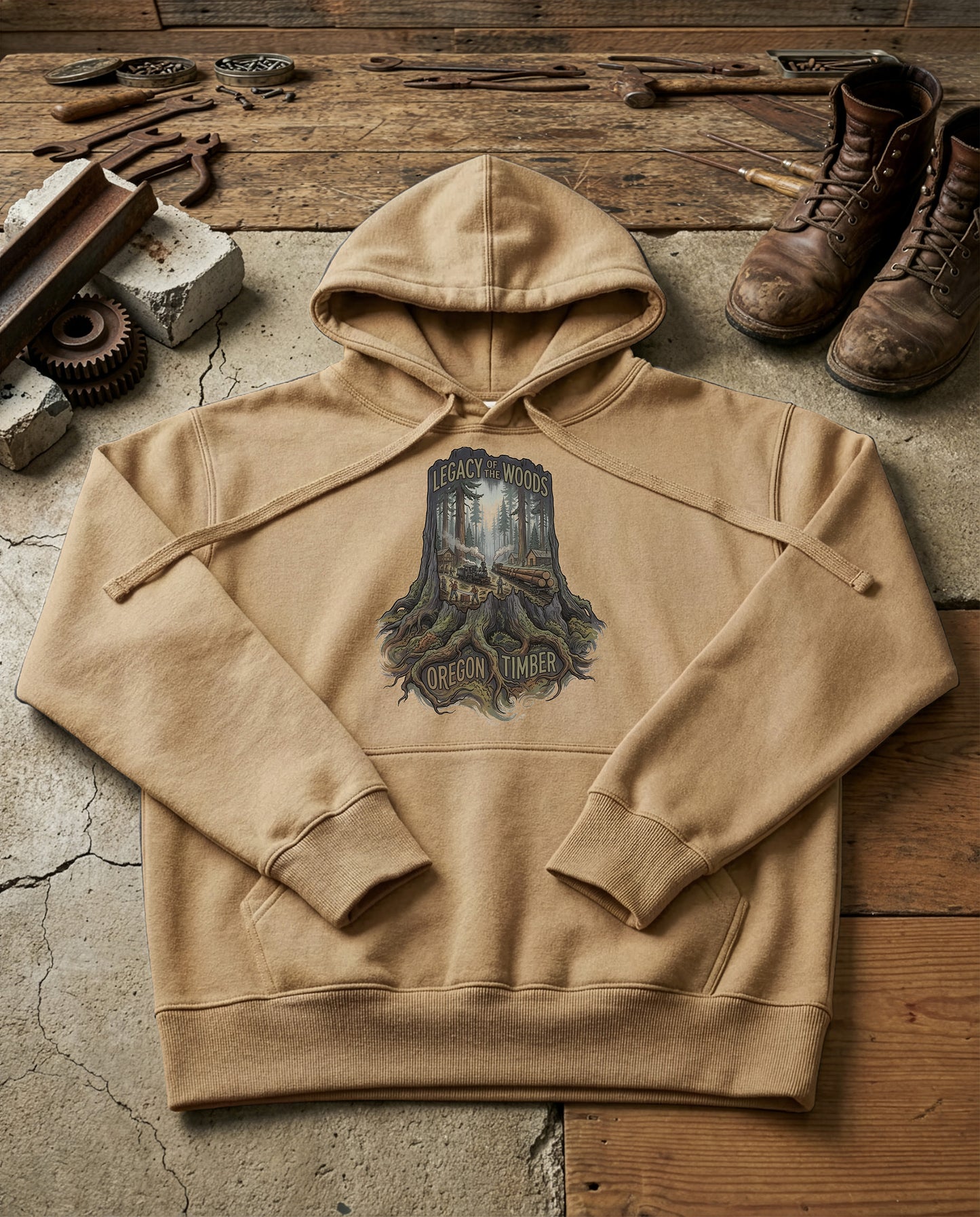 Legacy Stump | Structured Hoodie - sandstone.jpg