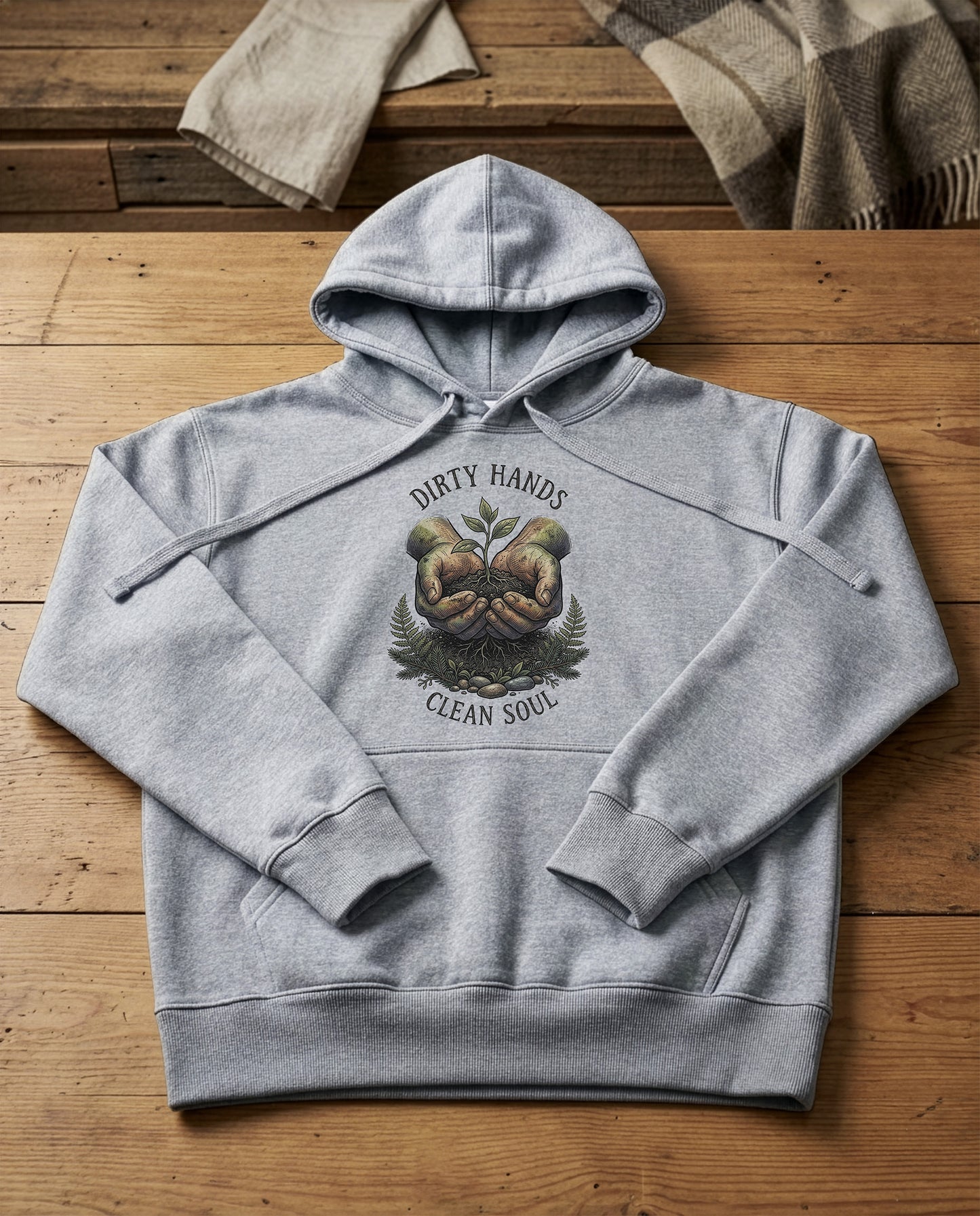 Green Thumb | Structured Hoodie - grey-heather.jpg