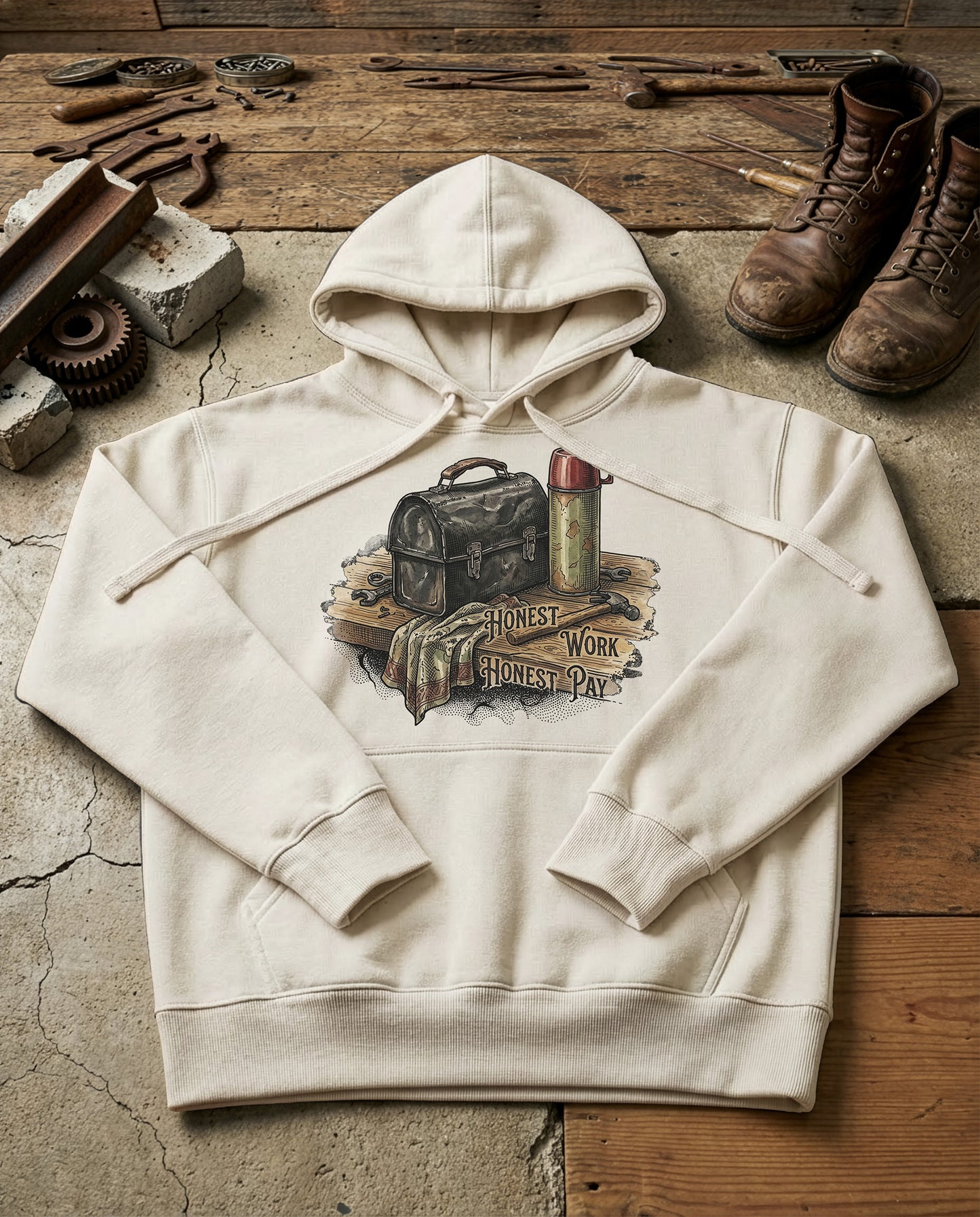 Lunch Pail | Structured Hoodie - bone.jpg