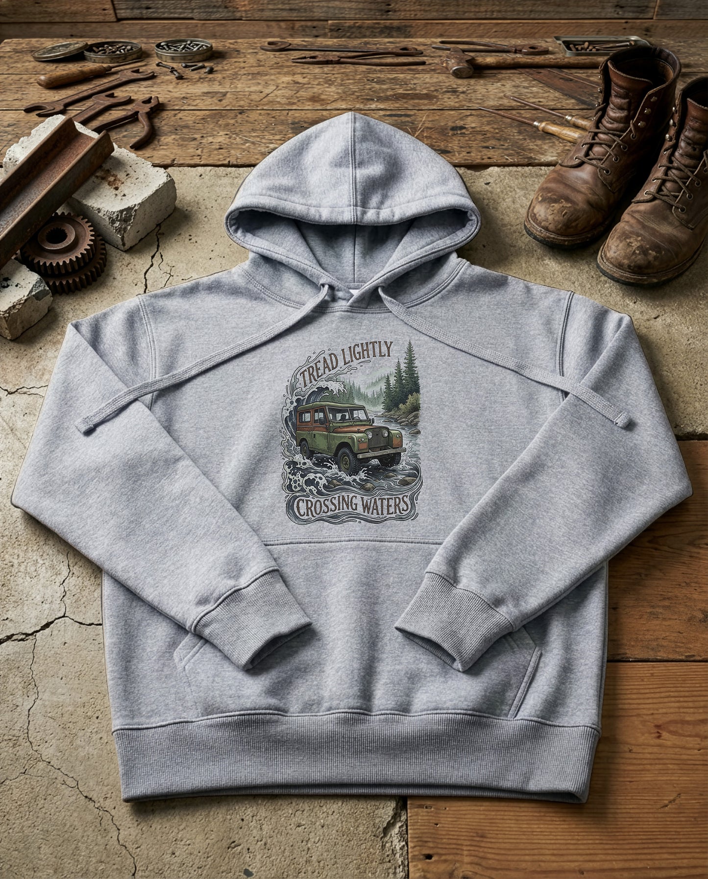 River Crossing | Structured Hoodie - grey-heather.jpg