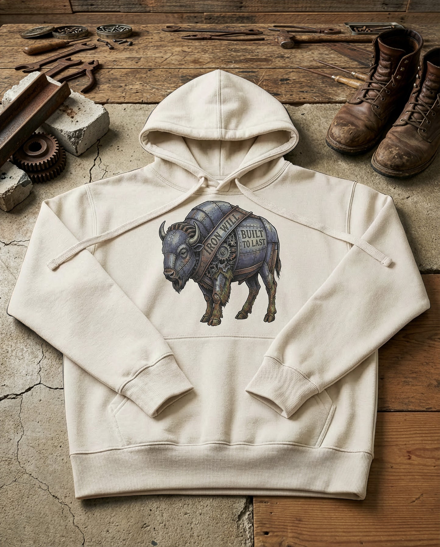 Iron Will | Structured Hoodie - bone.jpg