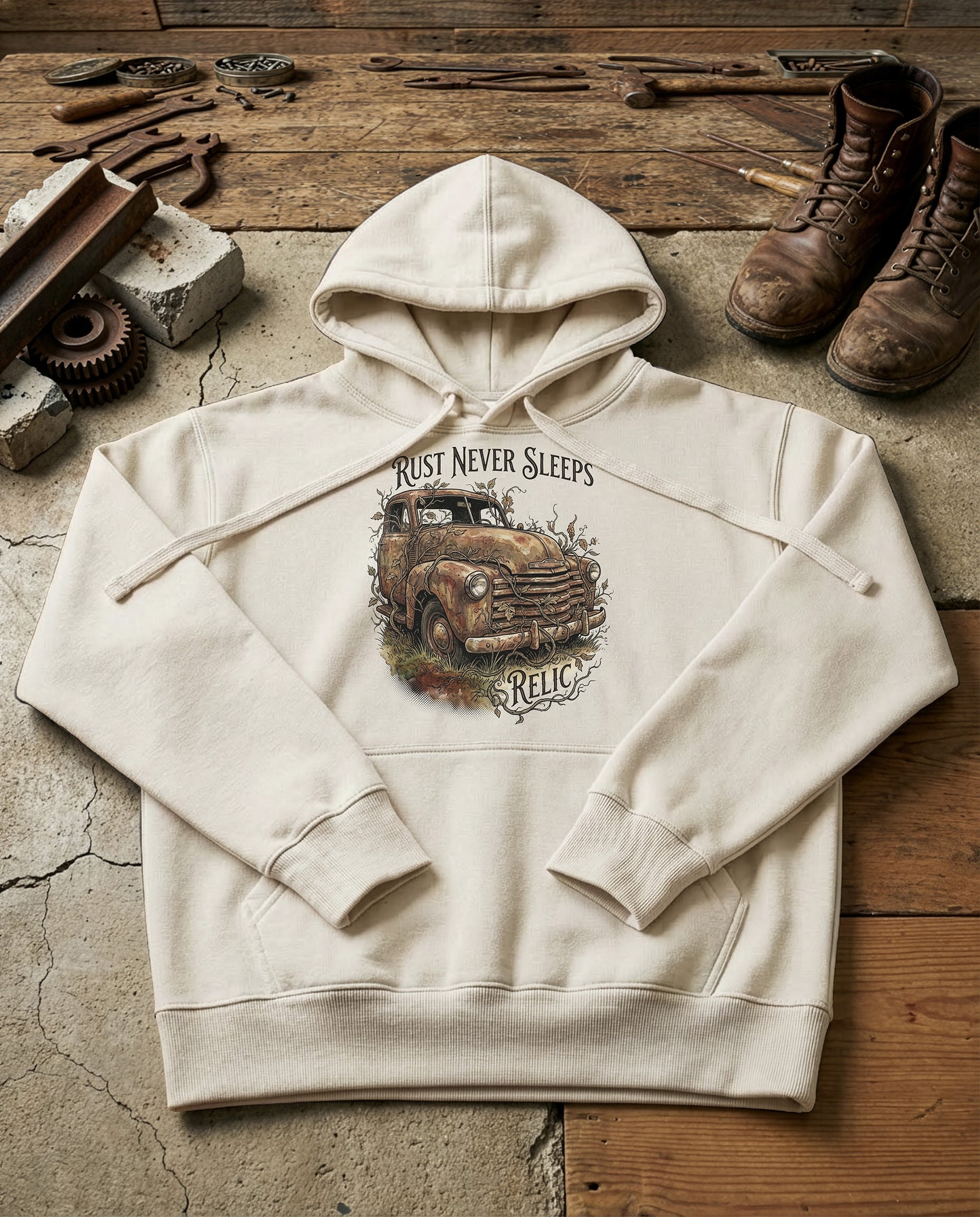 Ghost Rig | Structured Hoodie - bone.jpg