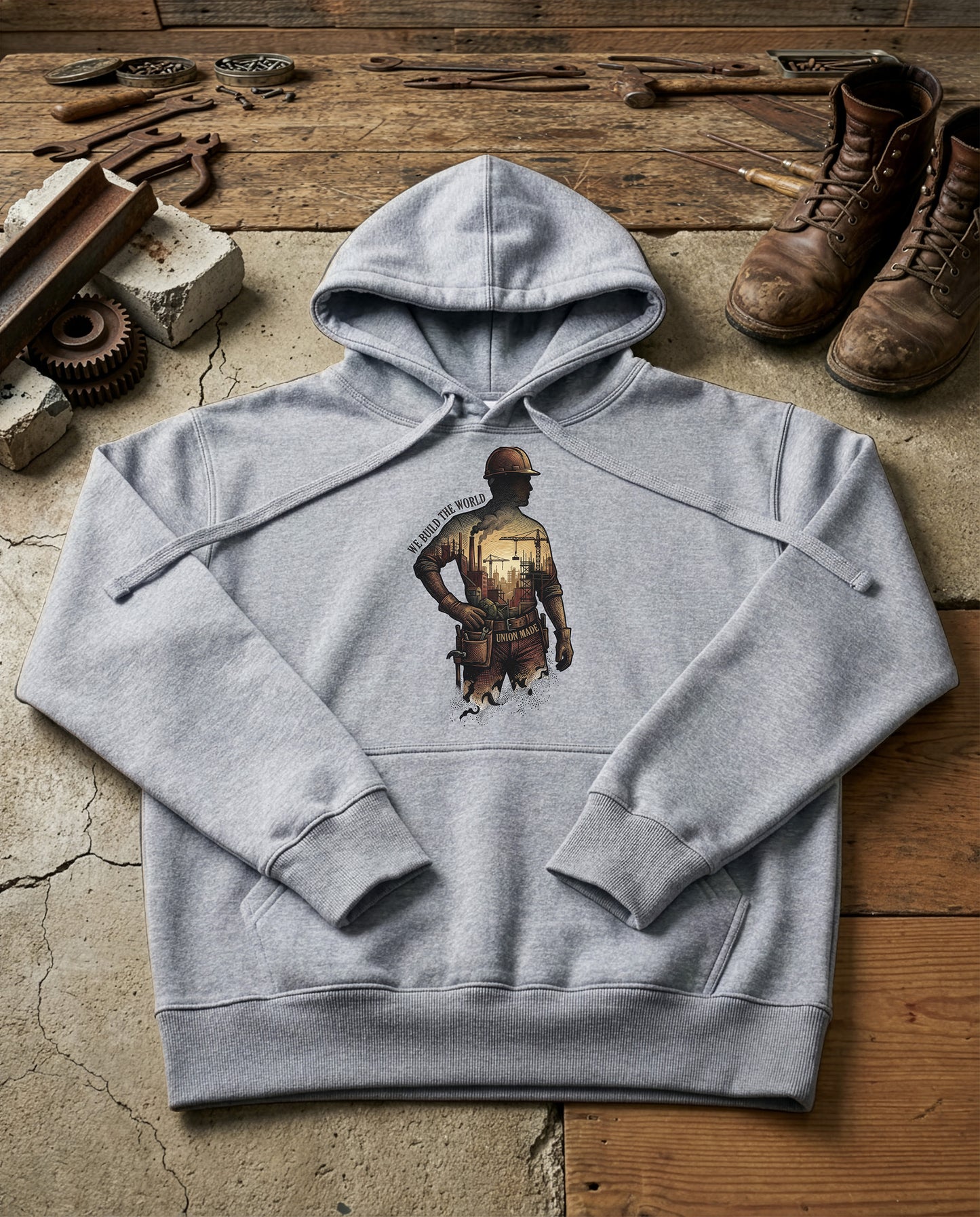 The Builder | Structured Hoodie - grey-heather.jpg