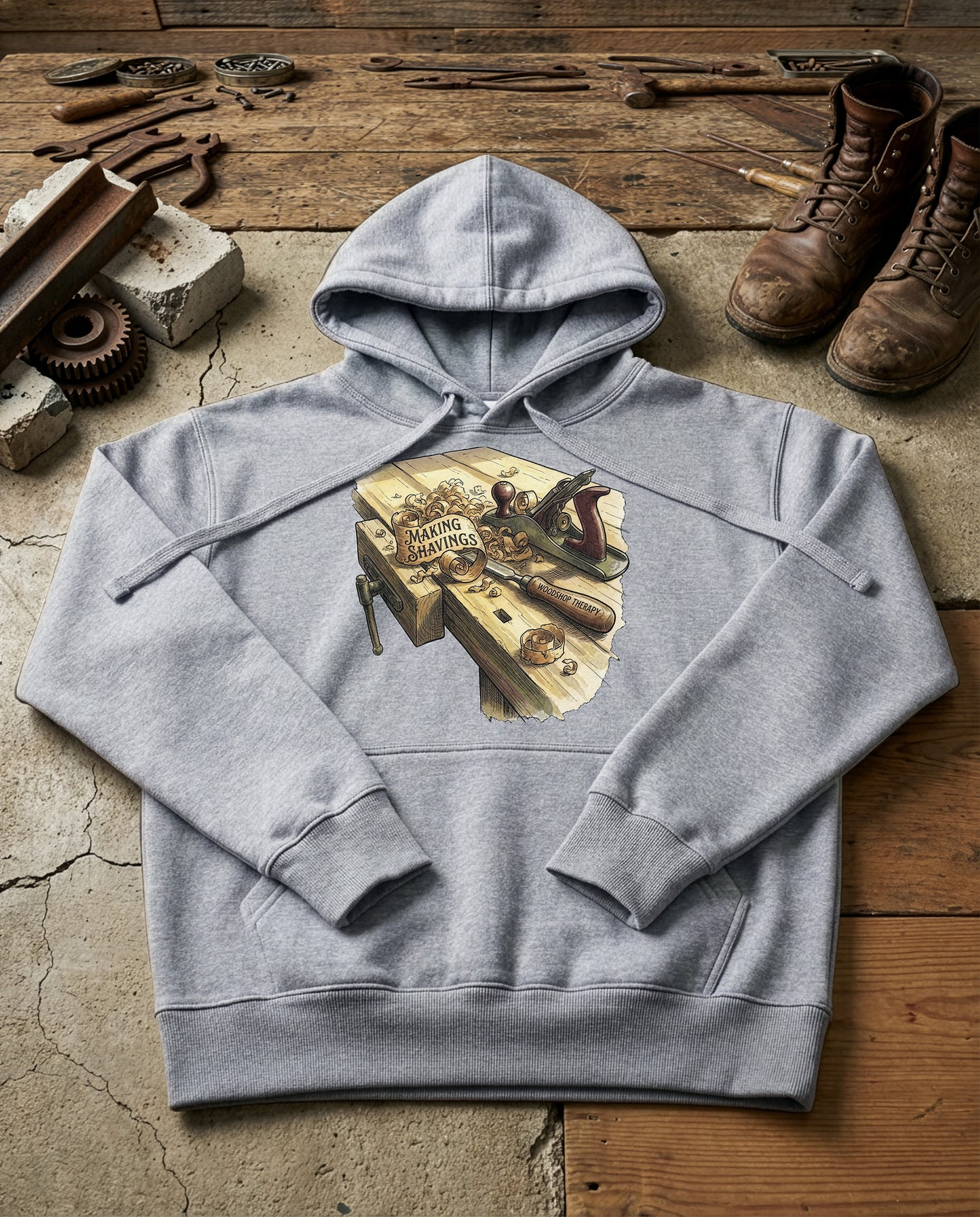 The Curl | Structured Hoodie - grey-heather.jpg