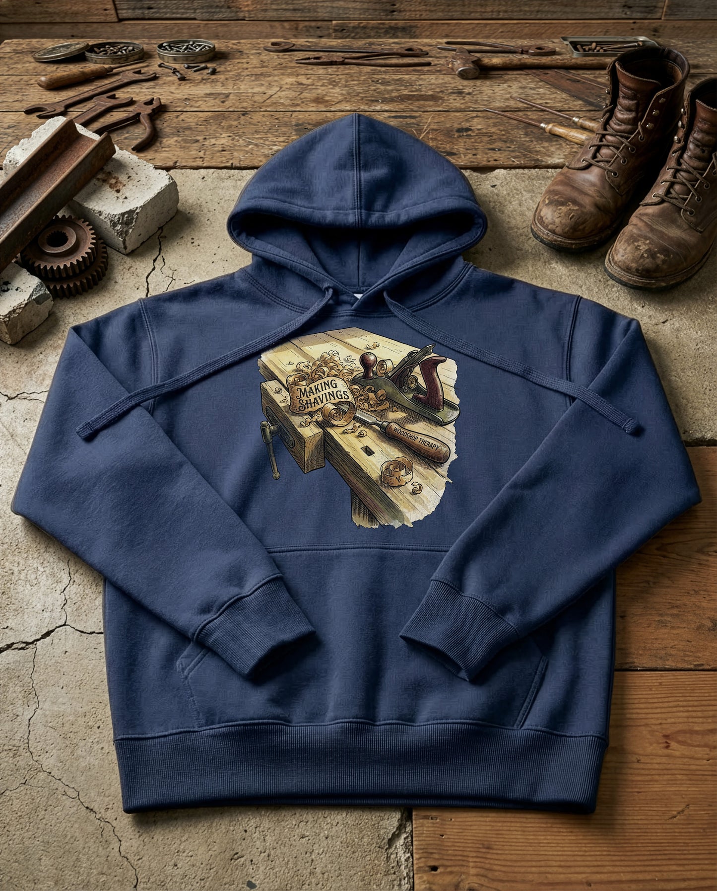 The Curl | Structured Hoodie - navy.jpg