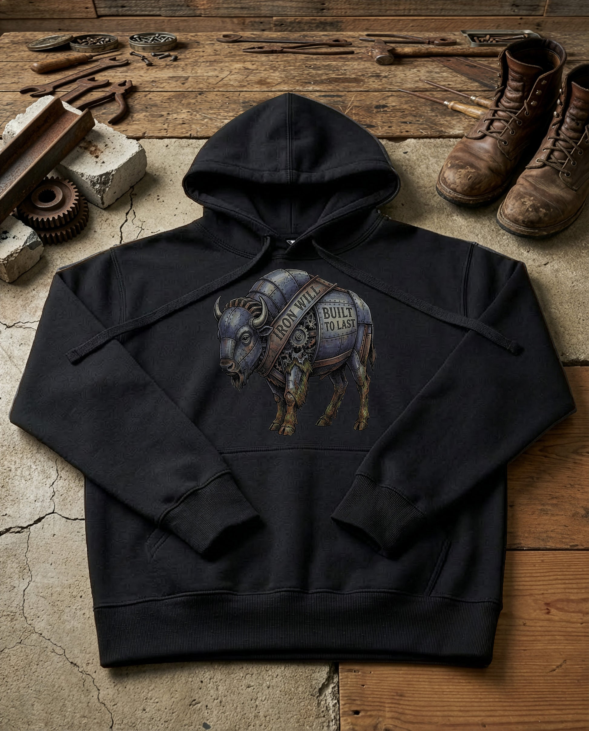 Iron Will | Structured Hoodie - black.jpg