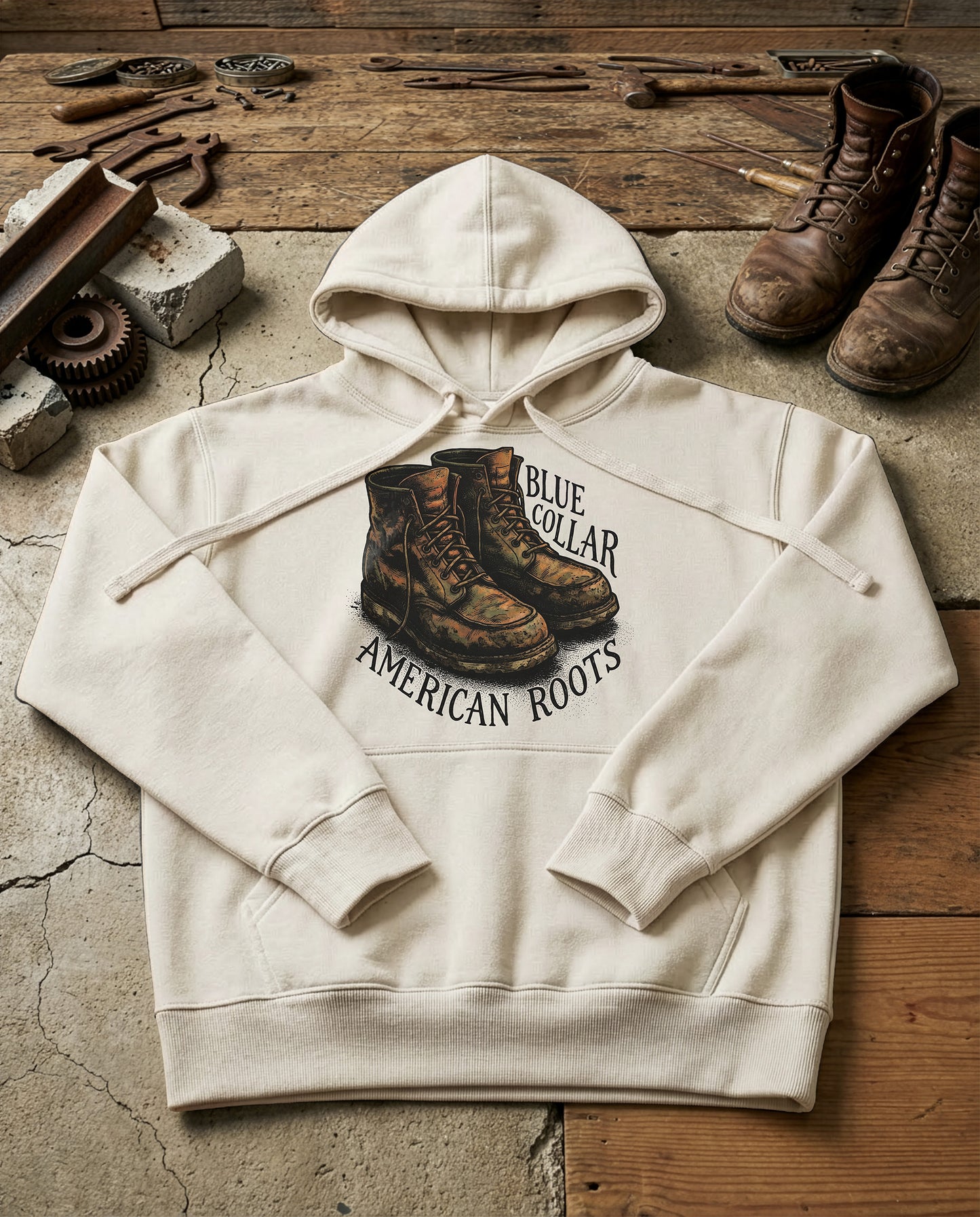 Work Boots | Structured Hoodie - bone.jpg